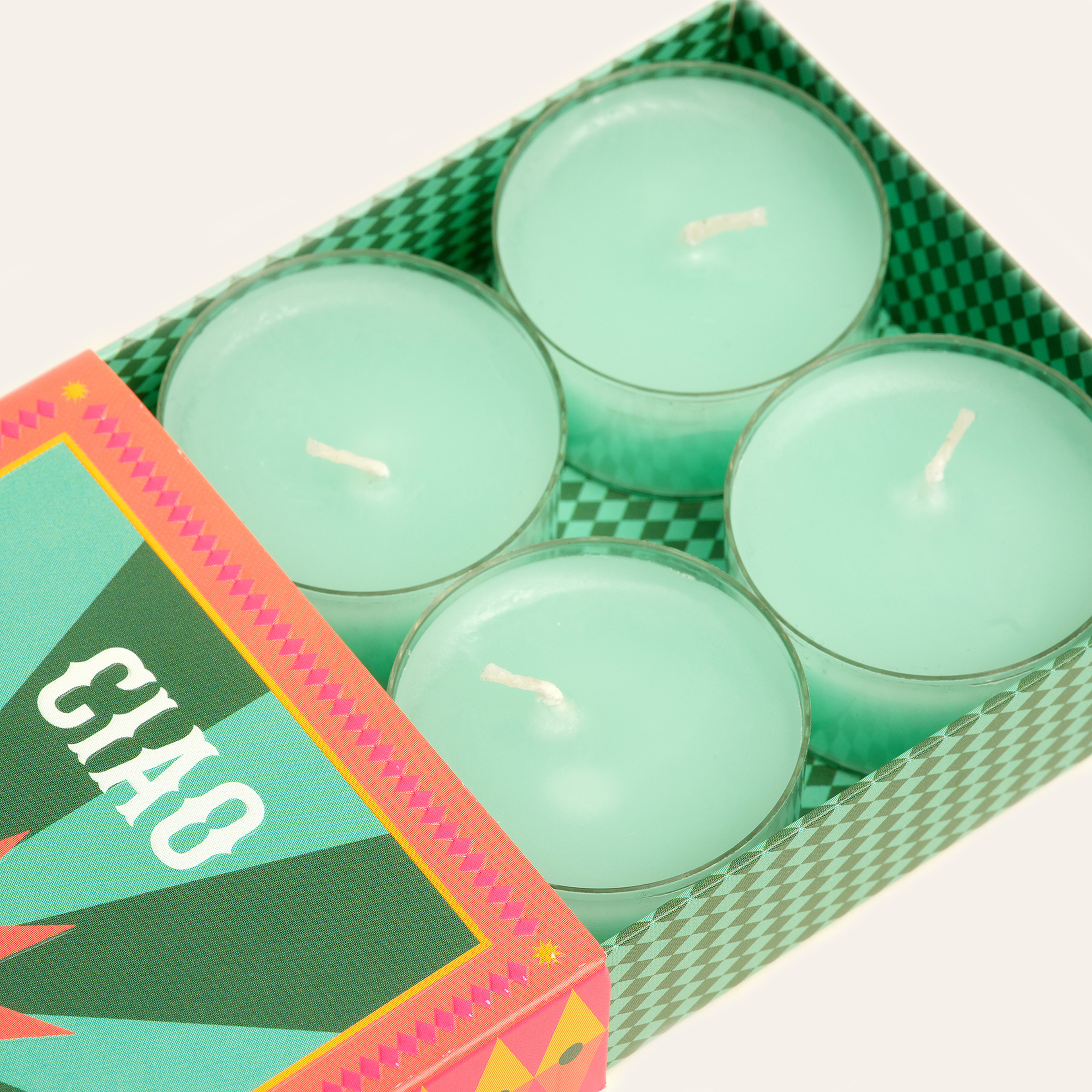 Cıao 6'lı Tealıght Mum 8.2 X 12 X 2.5 Cm Yeşil