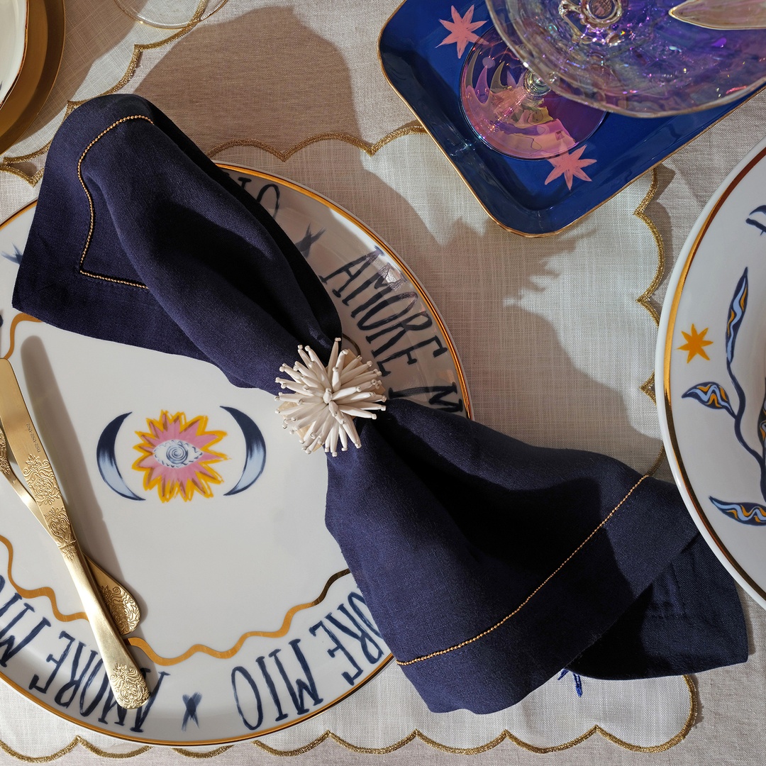 Khanpur Reçine - Akrilik Peçete Halkası 5x2.25x8 Cm Beyaz