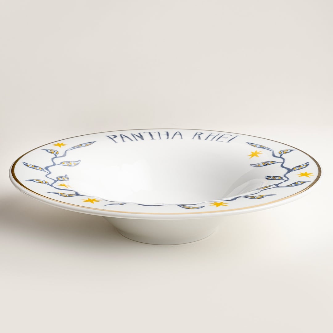 Lublın Porselen Makarna Tabağı 30x30x6.5 Cm Lacivert