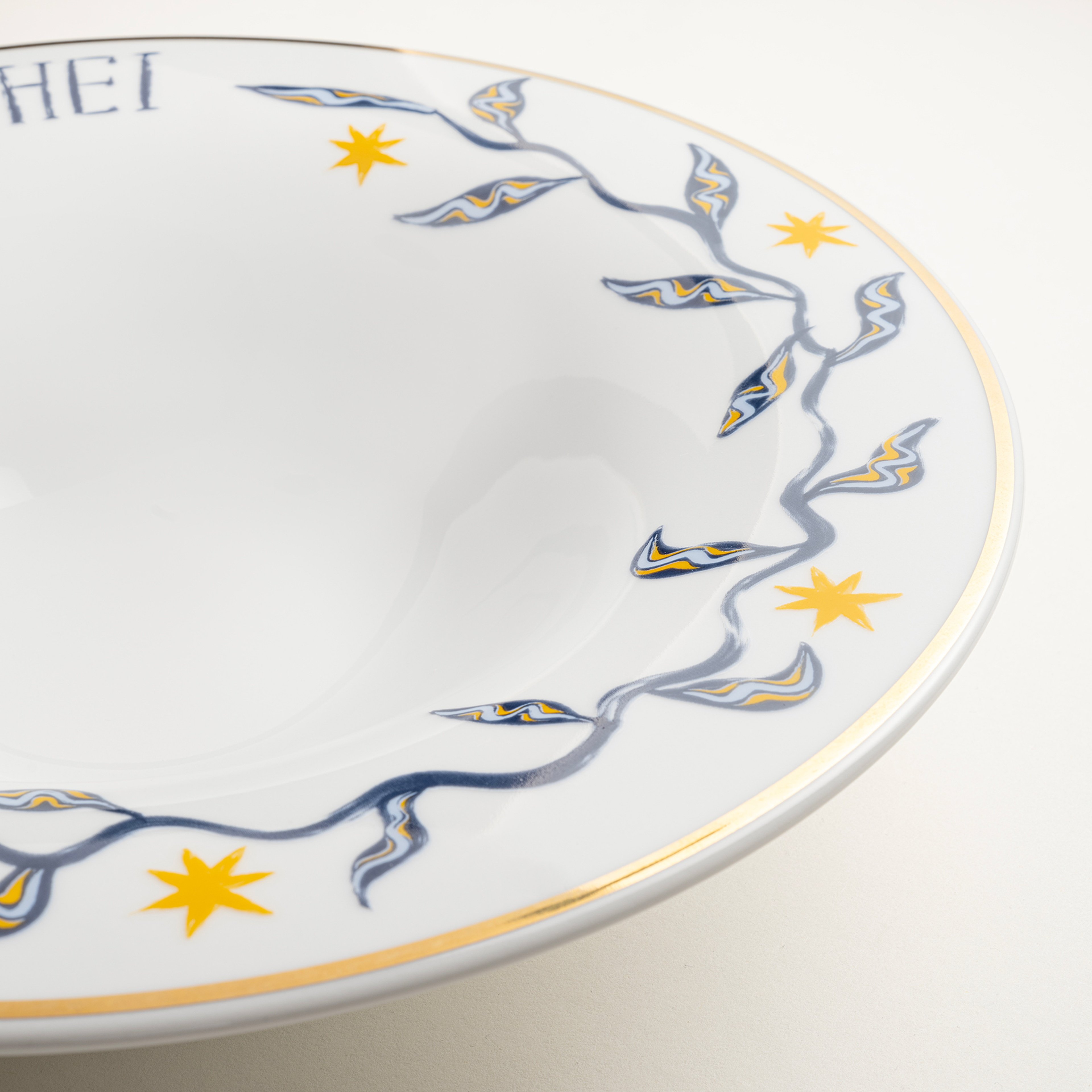 Lublın Porselen Makarna Tabağı 30x30x6.5 Cm Lacivert