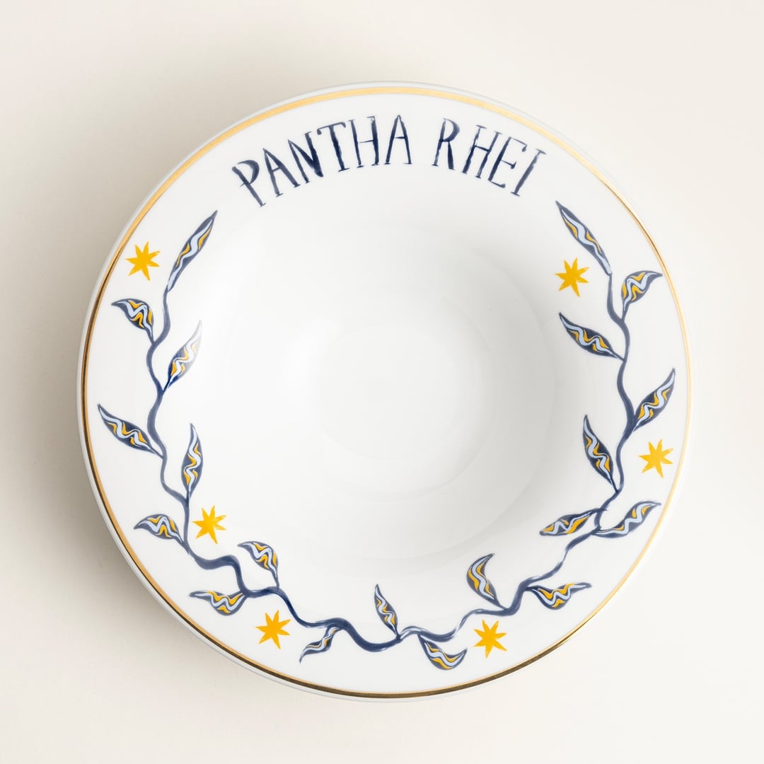 Lublın Porselen Makarna Tabağı 30x30x6.5 Cm Lacivert