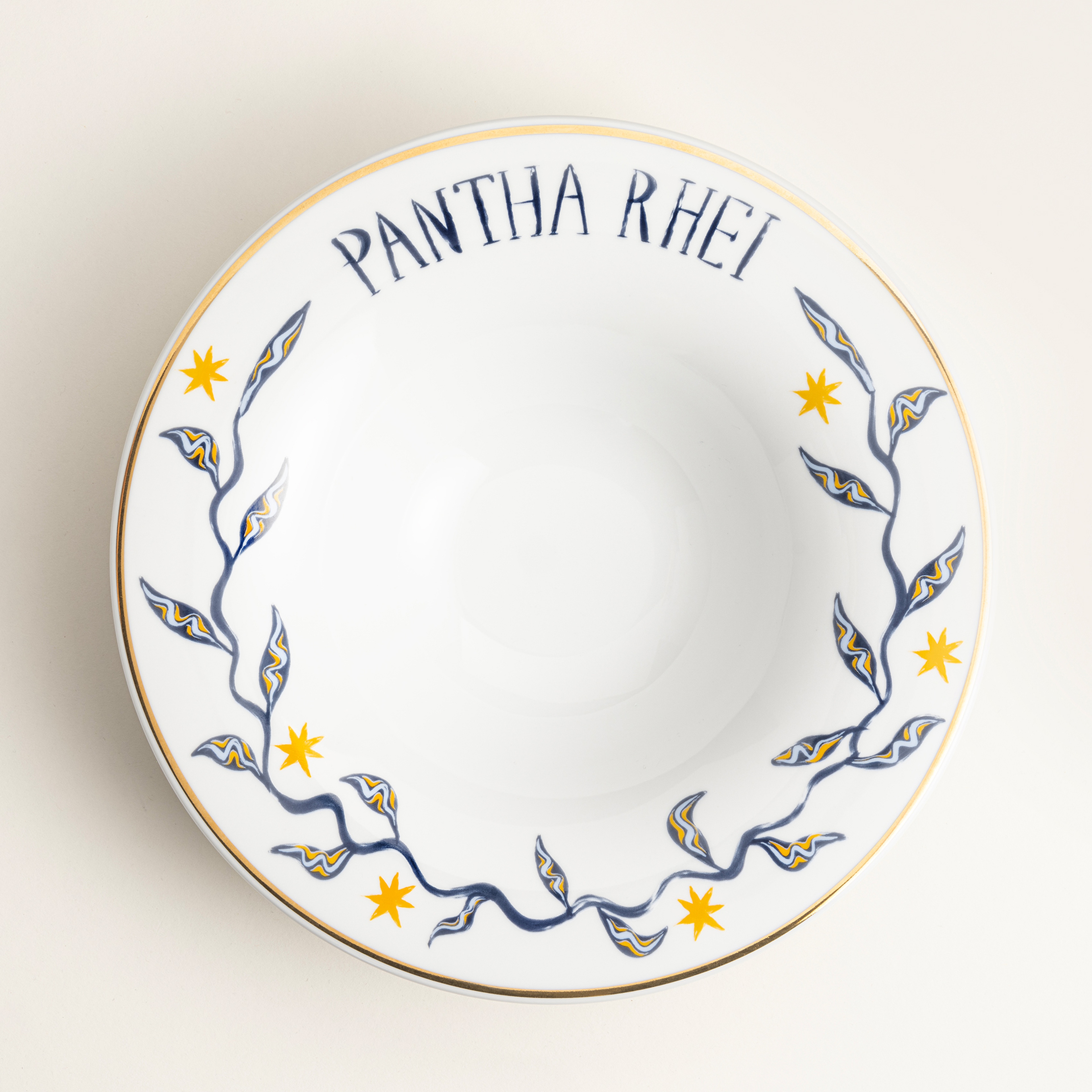 Lublın Porselen Makarna Tabağı 30x30x6.5 Cm Lacivert