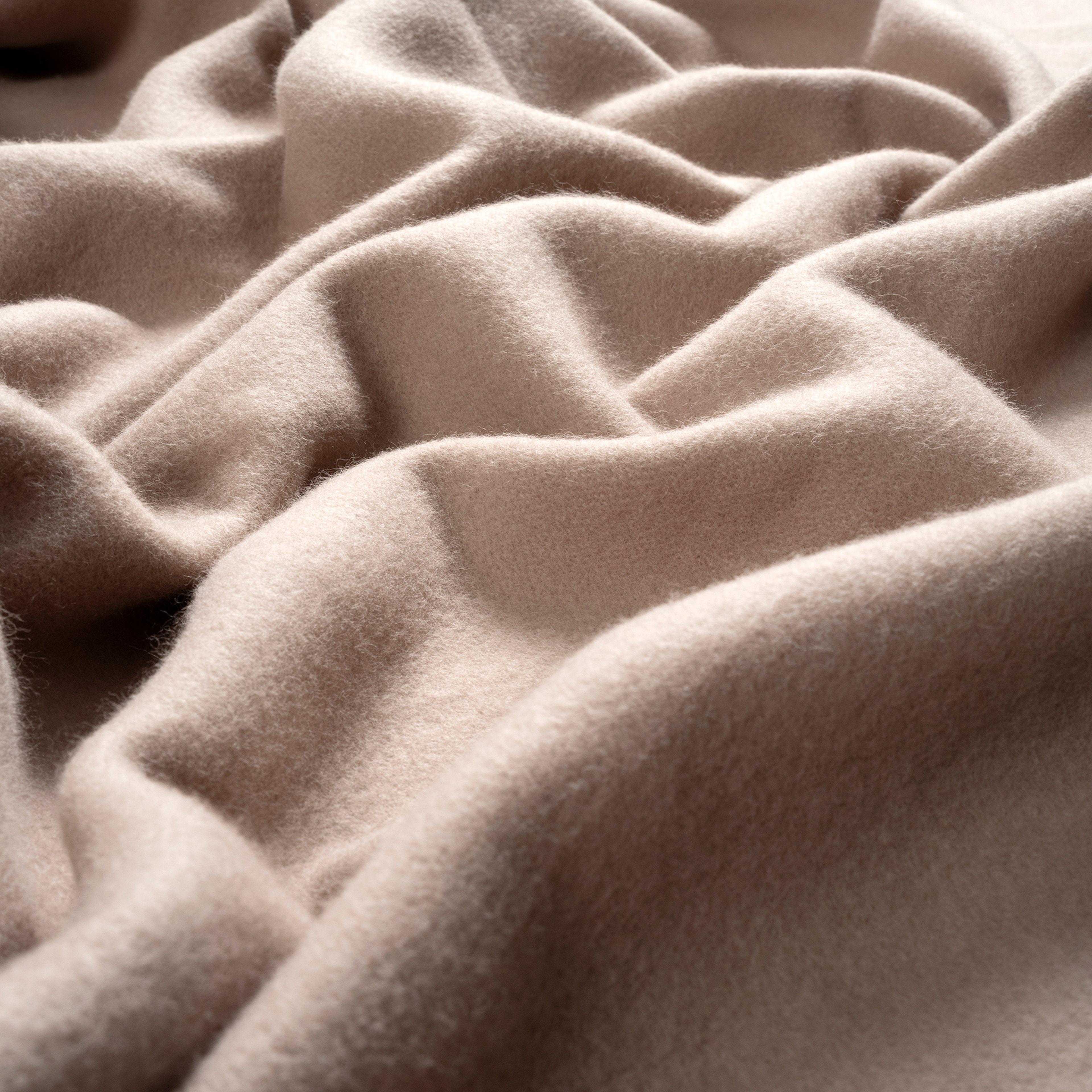 Novelas Çift Taraflı Organik Pamuk %100 Organik Pamuk Battaniye 160x220 Cm Bej