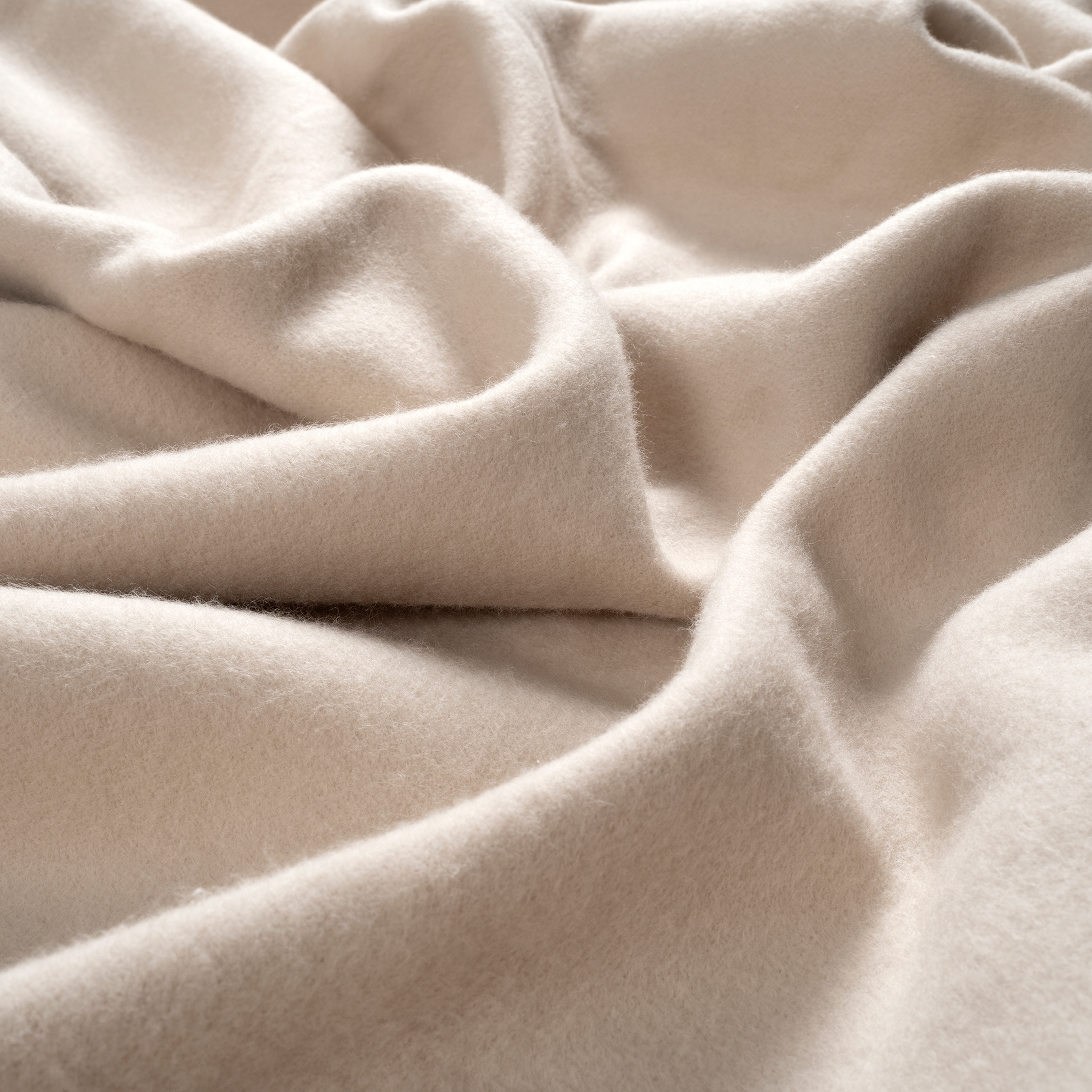 Novelas Çift Taraflı Organik Pamuk %100 Organik Pamuk Battaniye 200x220 Cm Ekru