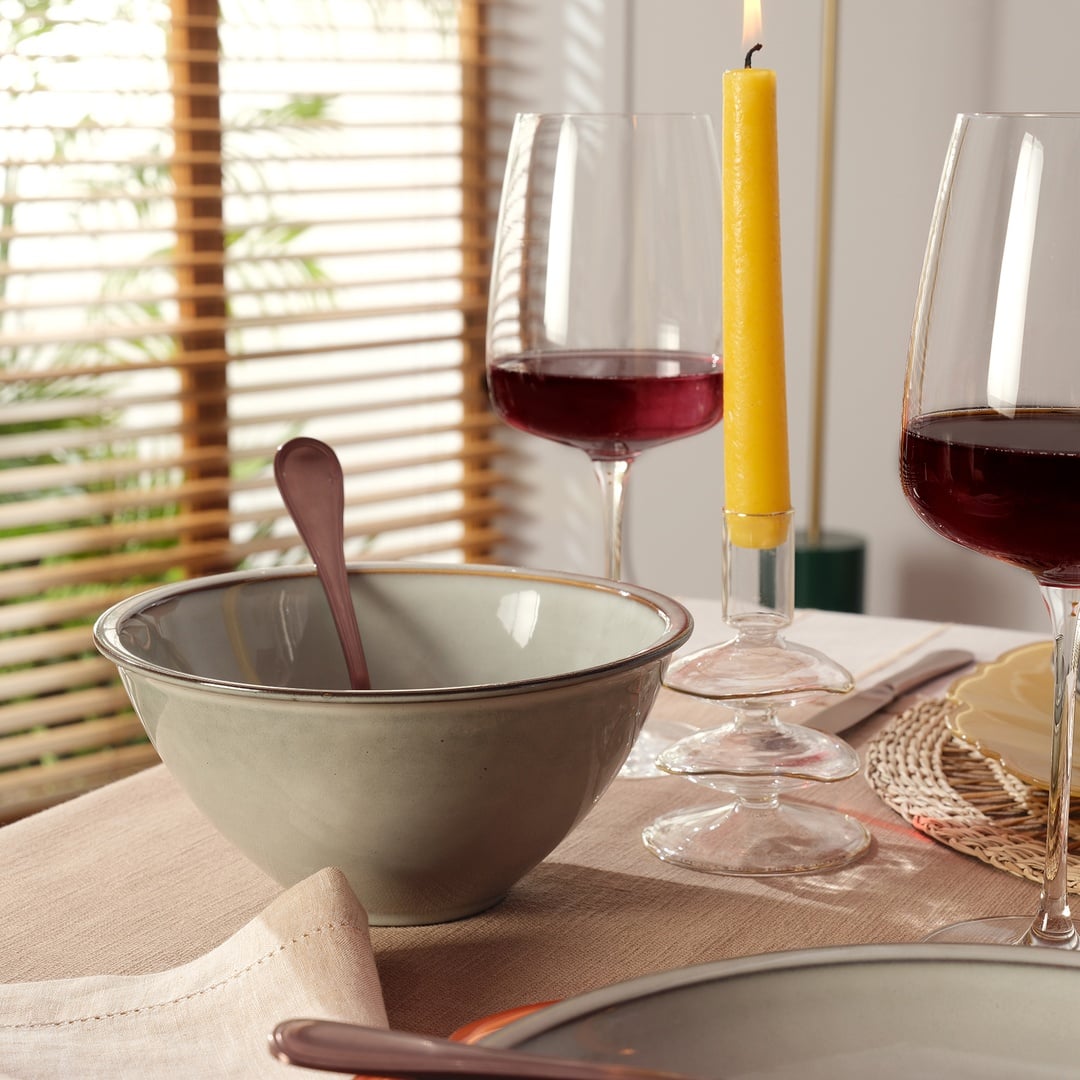 Lılıng Stoneware Çukur Tabak 19 Cm Bej