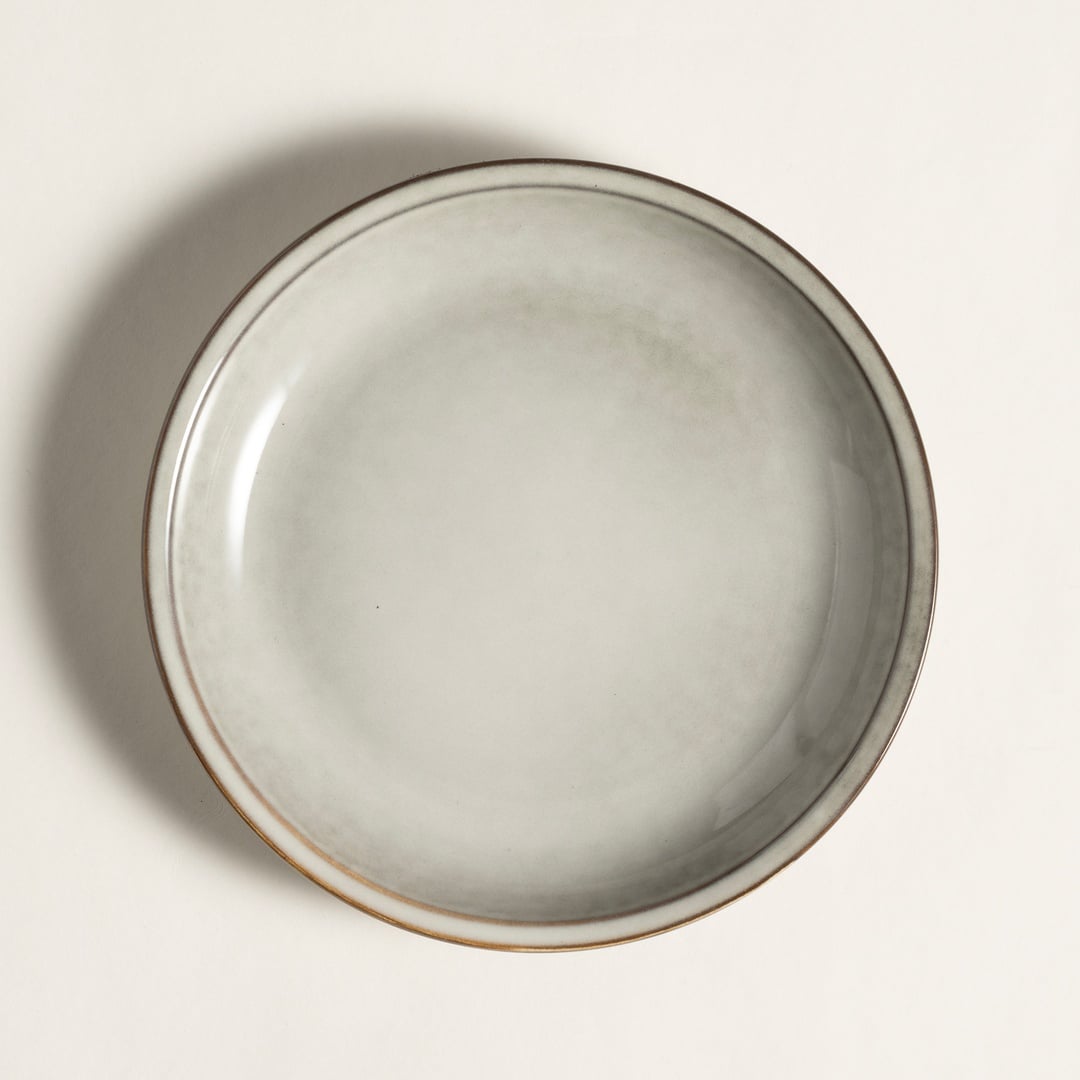 Lılıng Stoneware Pasta Tabağı 20 Cm Bej