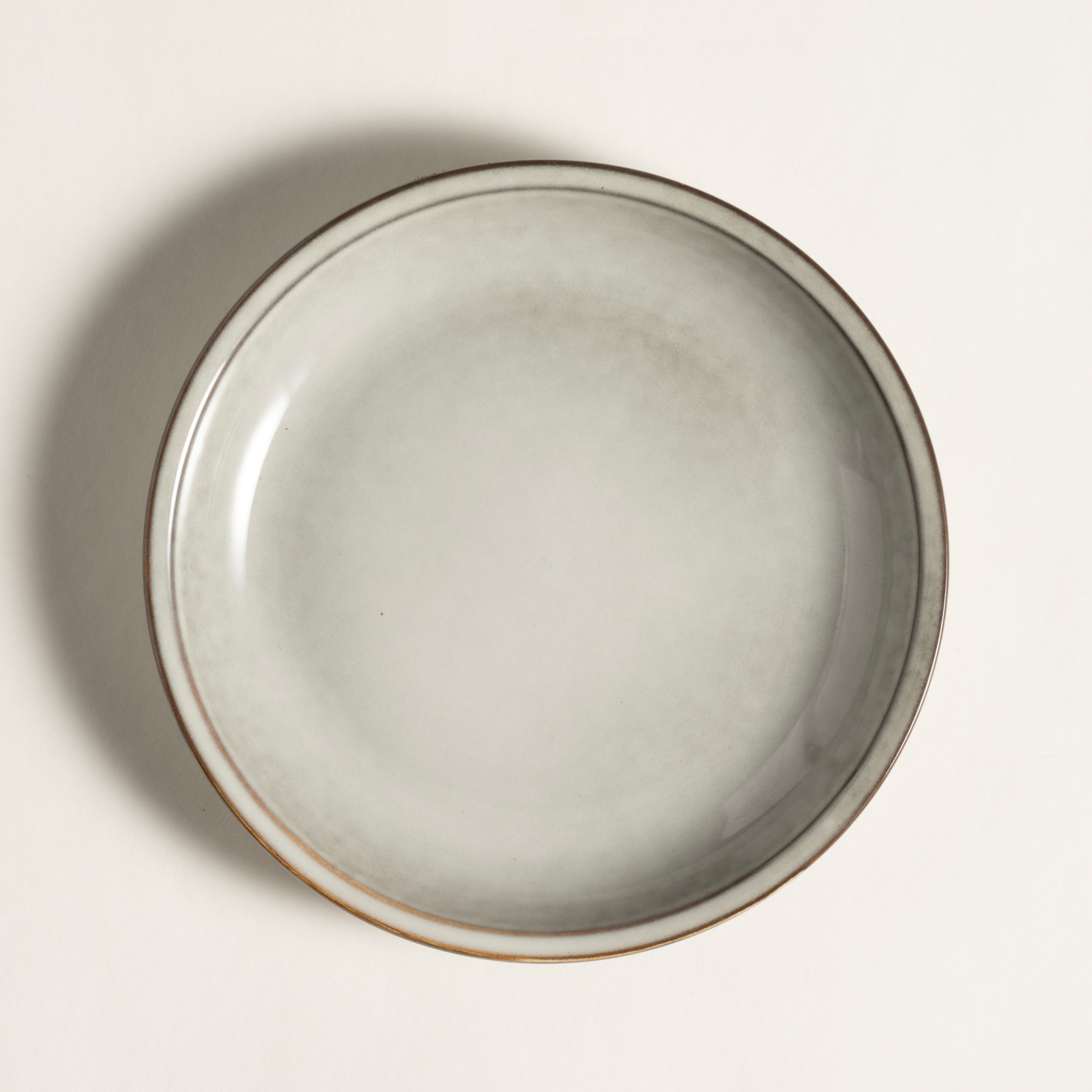 Lılıng Stoneware Pasta Tabağı 20 Cm Bej