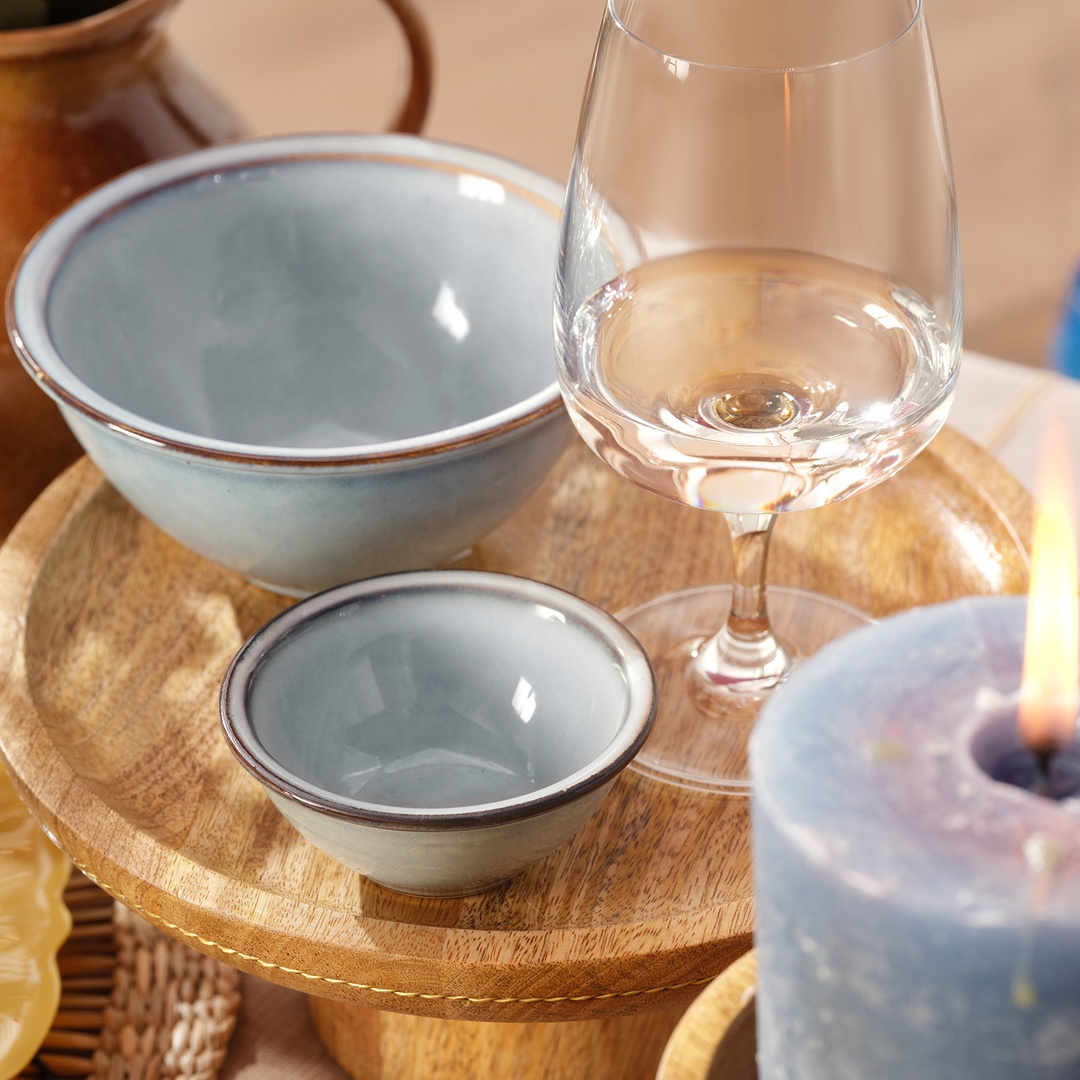 Lılıng Stoneware Sosluk 8 Cm Mavi