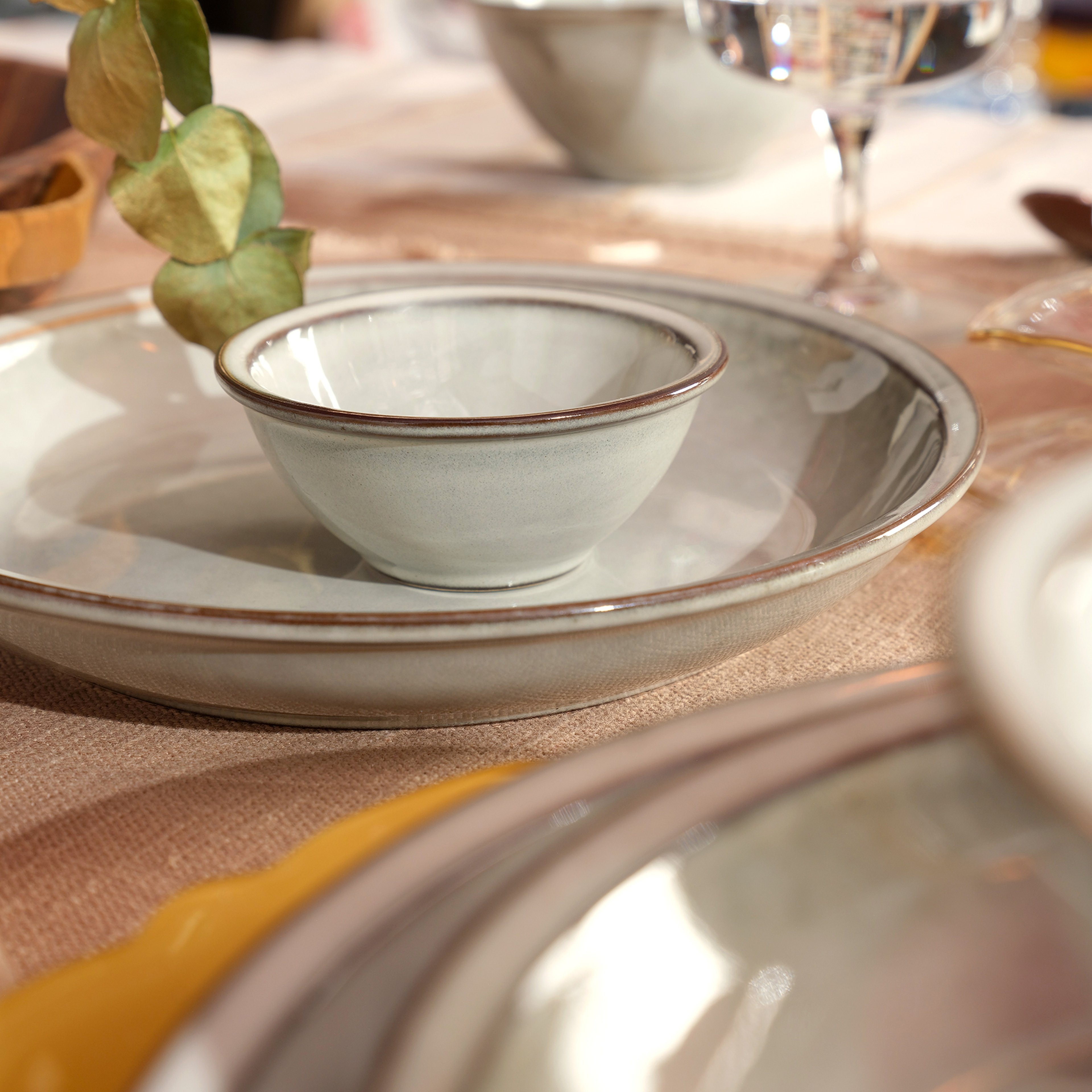 Lılıng Stoneware Sosluk 8 Cm Bej