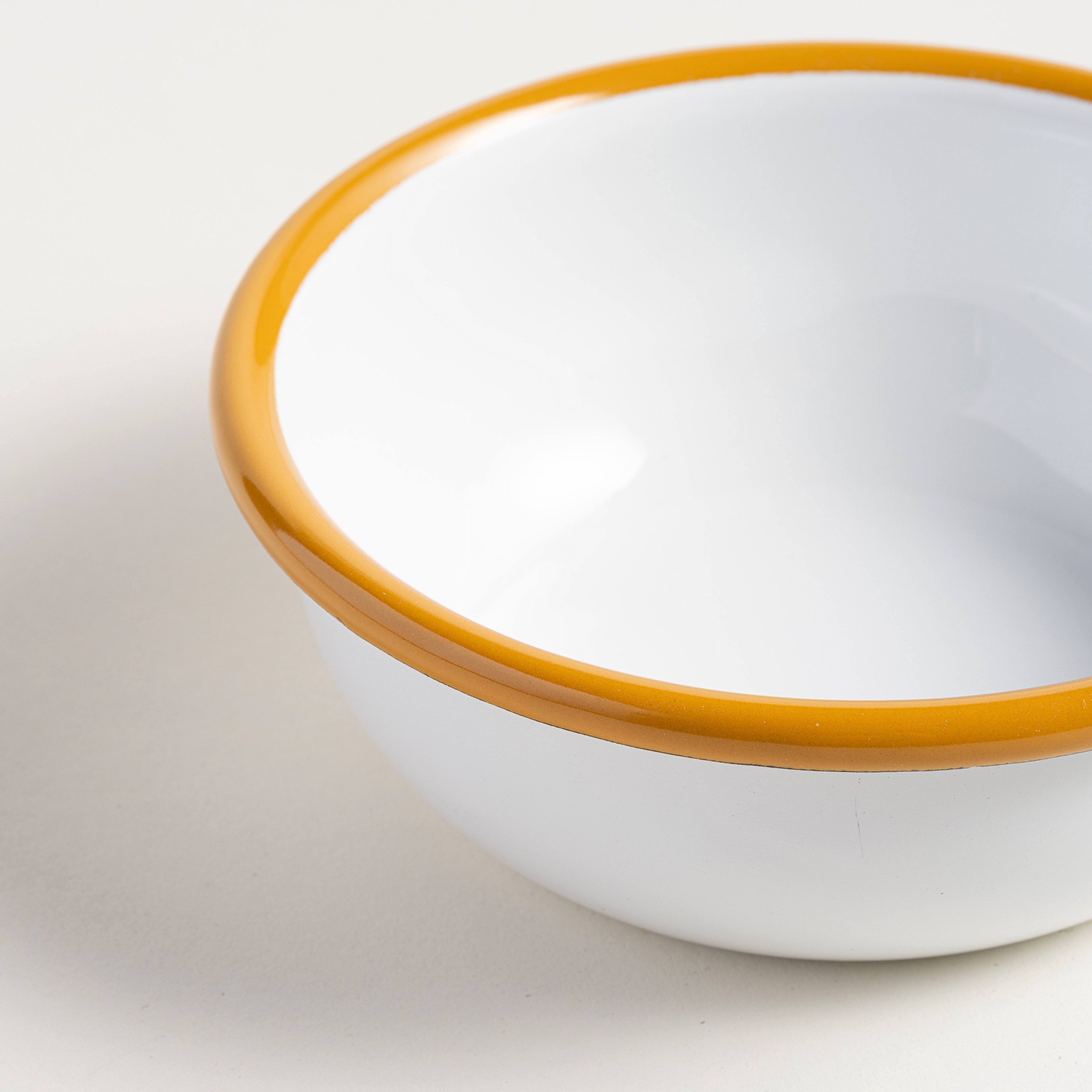 Frigya Emaye Kase 12 Cm Altın Sarısı