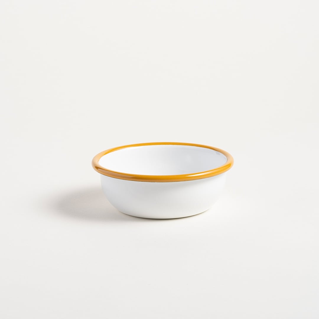 Frigya Emaye Kase 12 Cm Altın Sarısı