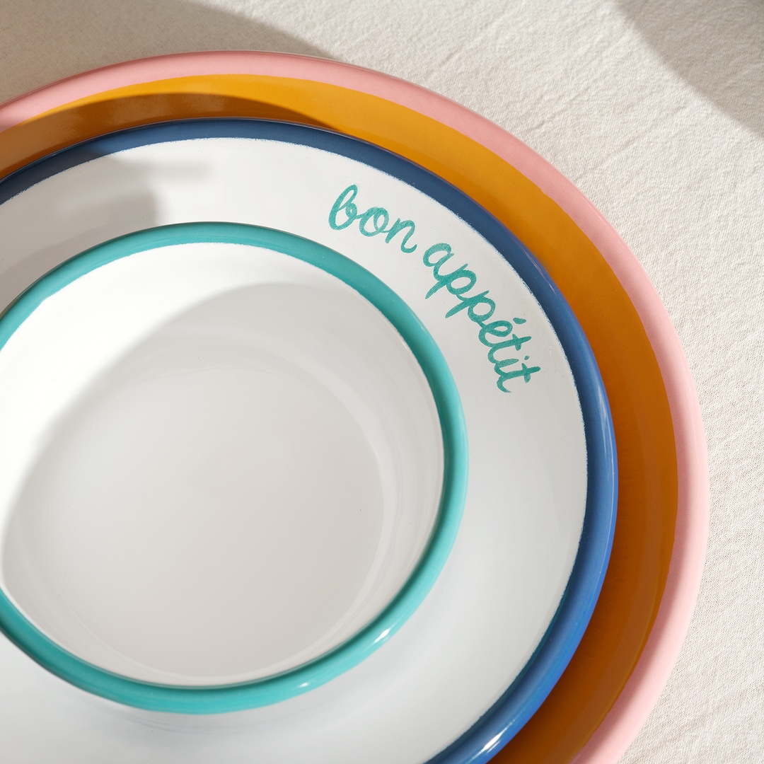 Frigya Emaye Tabak 21 Cm Kobalt