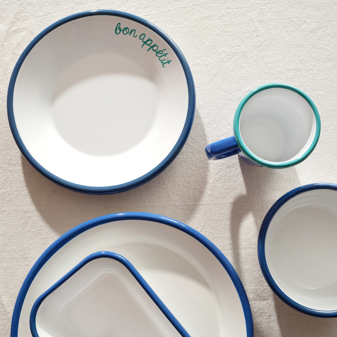 Frigya Emaye Tabak 21 Cm Kobalt