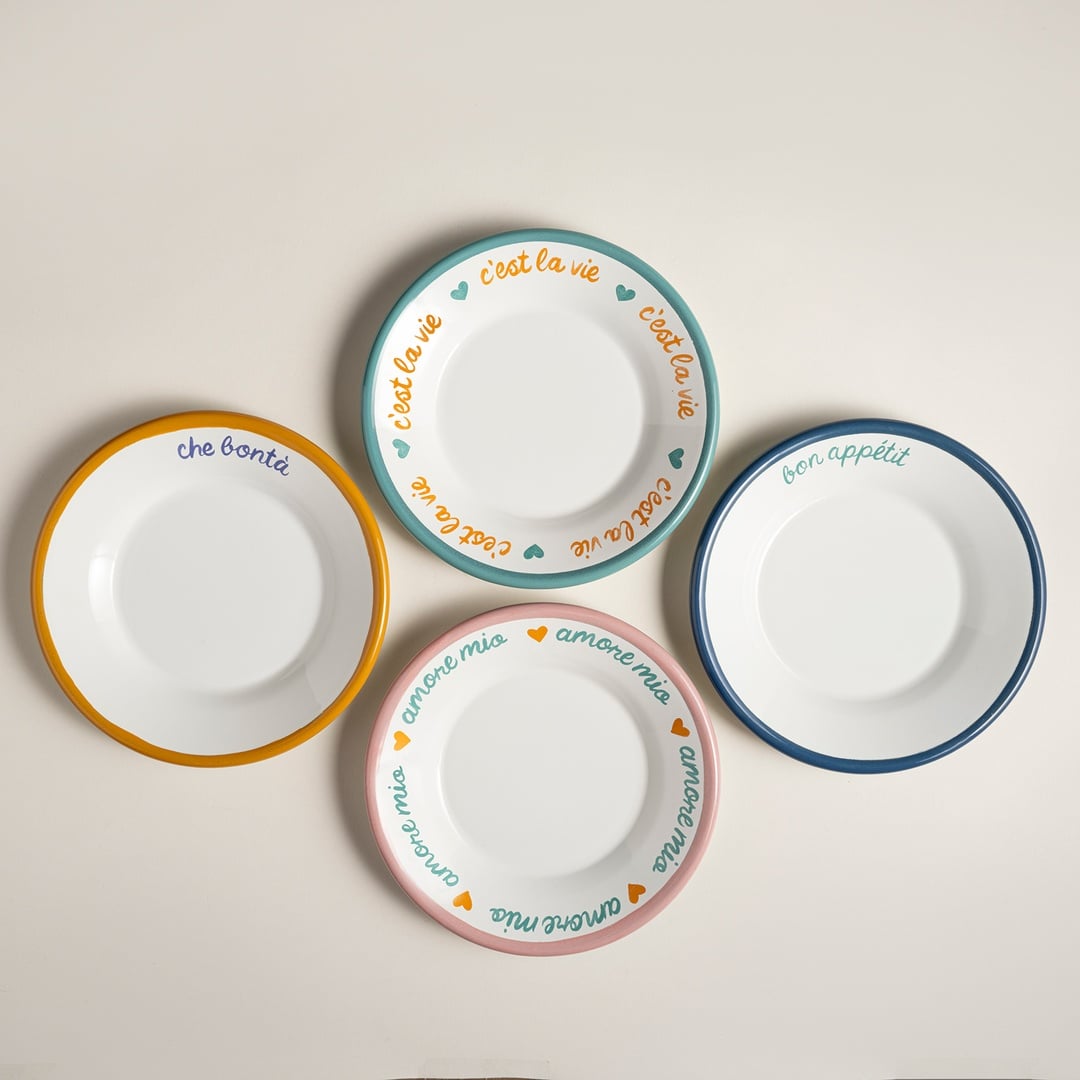 Frigya Emaye Tabak 21 Cm Altın Sarısı