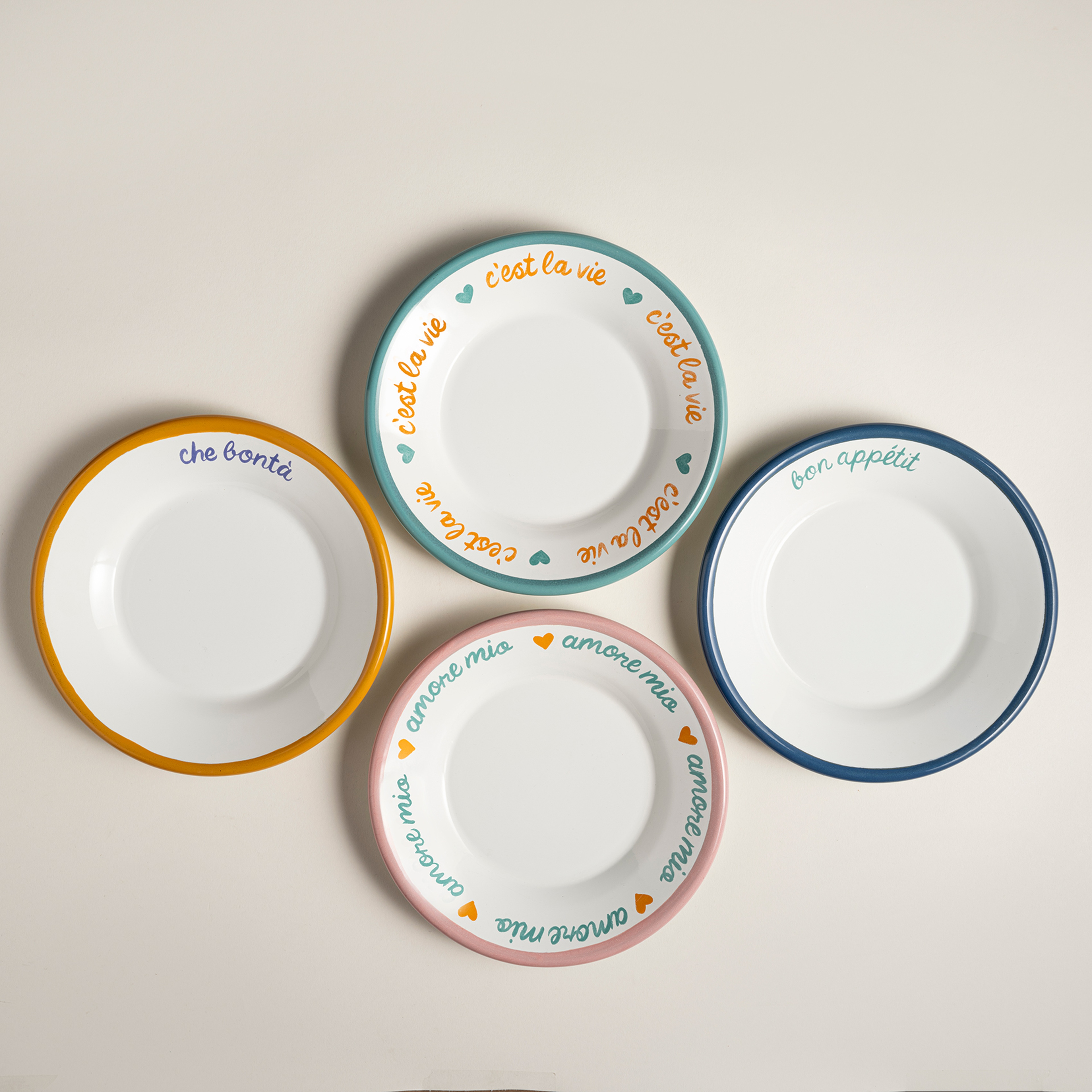 Frigya Emaye Tabak 21 Cm Altın Sarısı