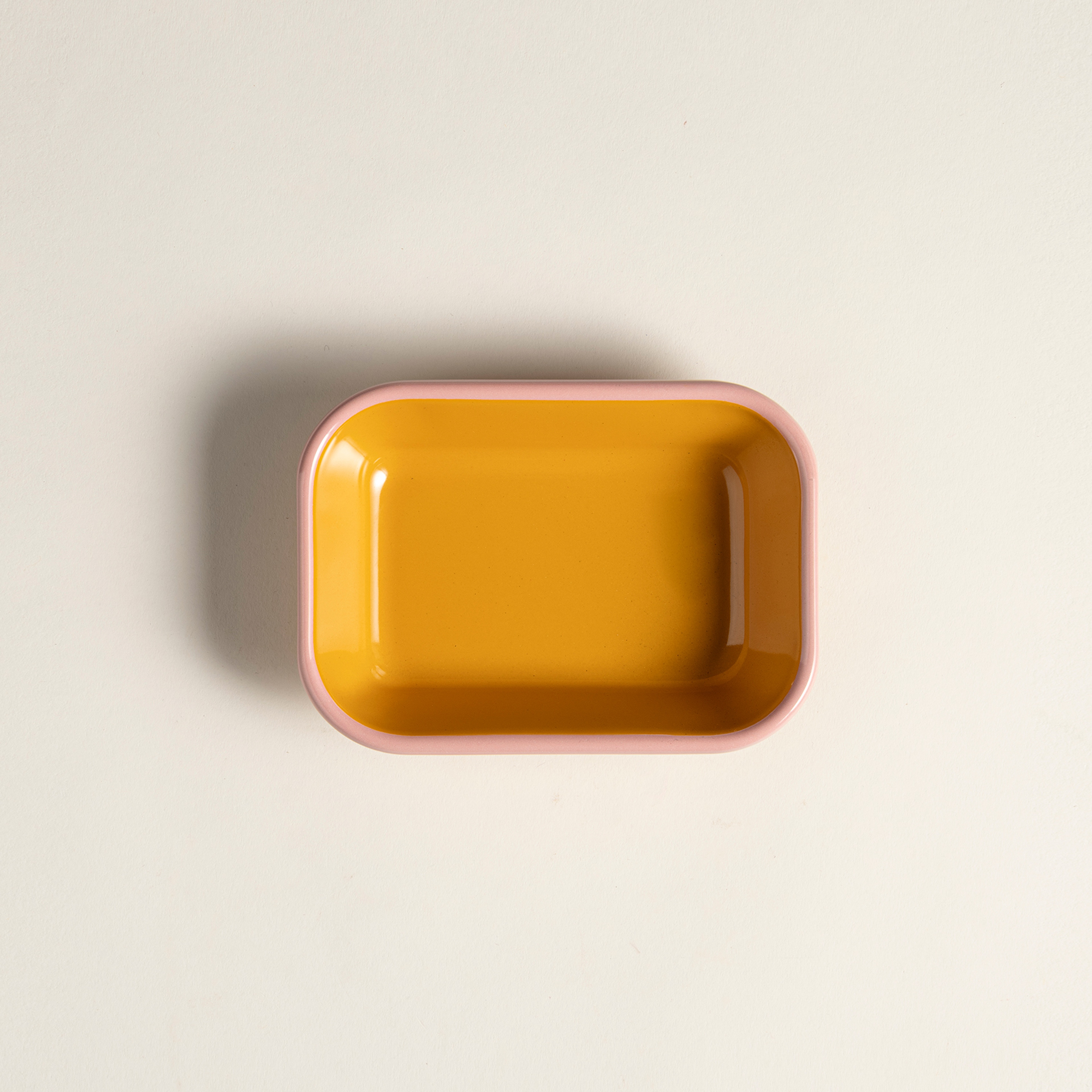 Frigya Emaye Tabak 16 Cm Altın Sarısı