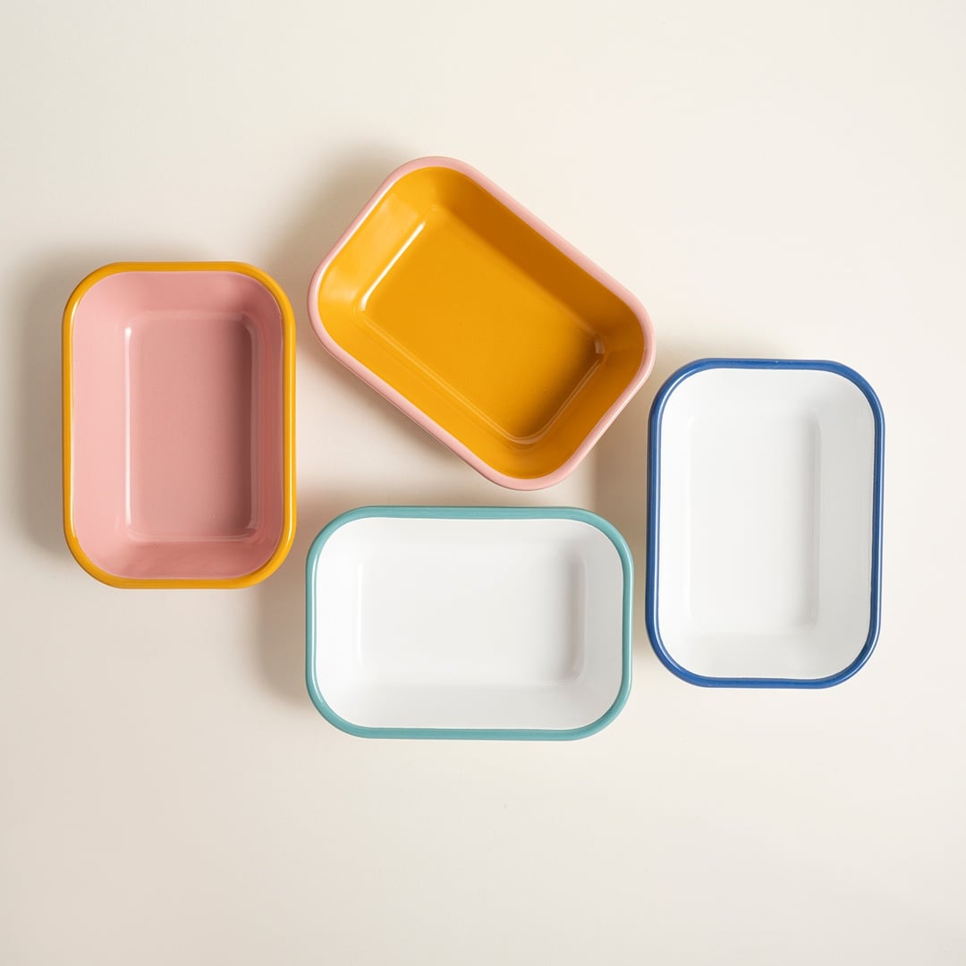 Frigya Emaye Tabak 16 Cm Altın Sarısı