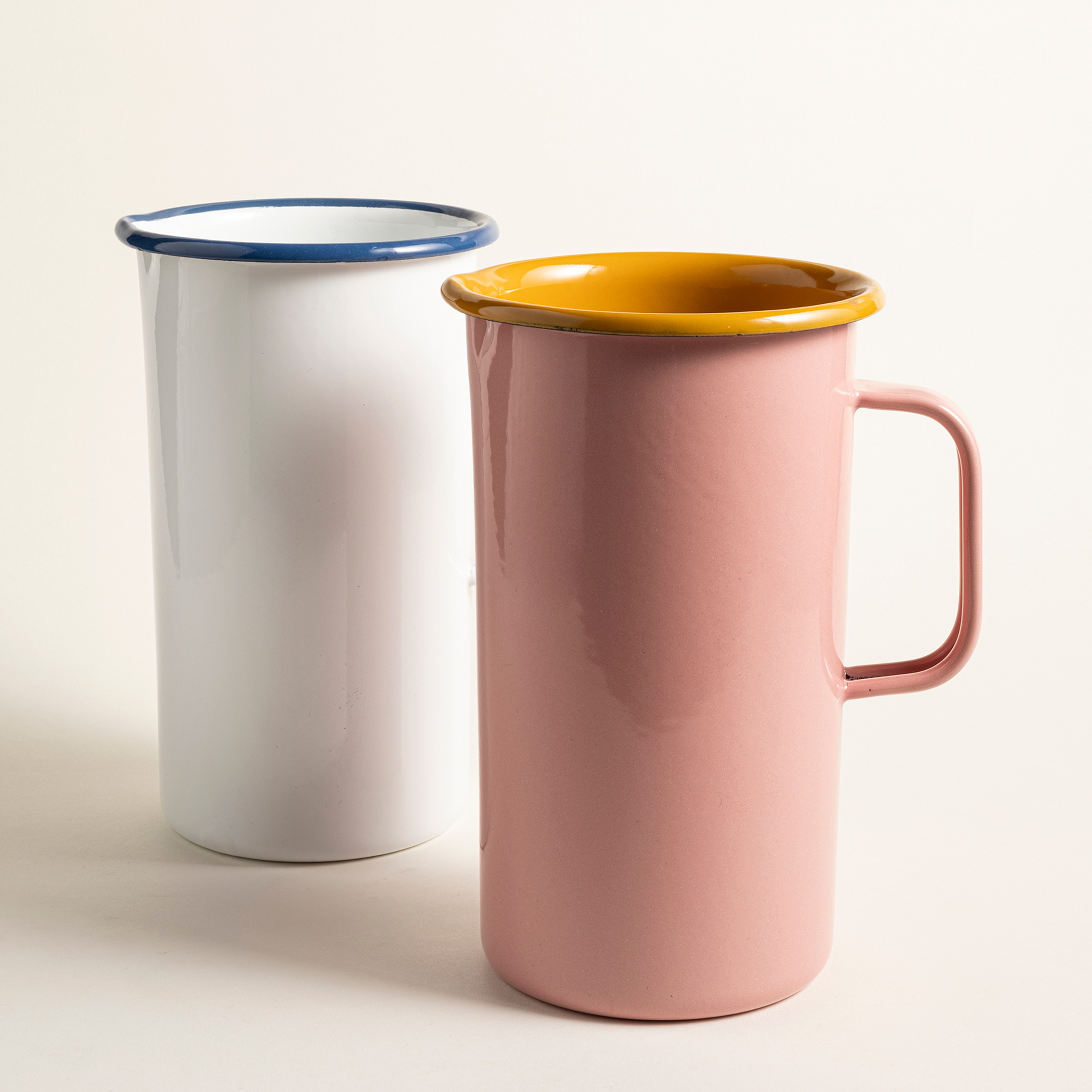 Frigya Emaye Sürahi 1600 Ml Gül Kurusu