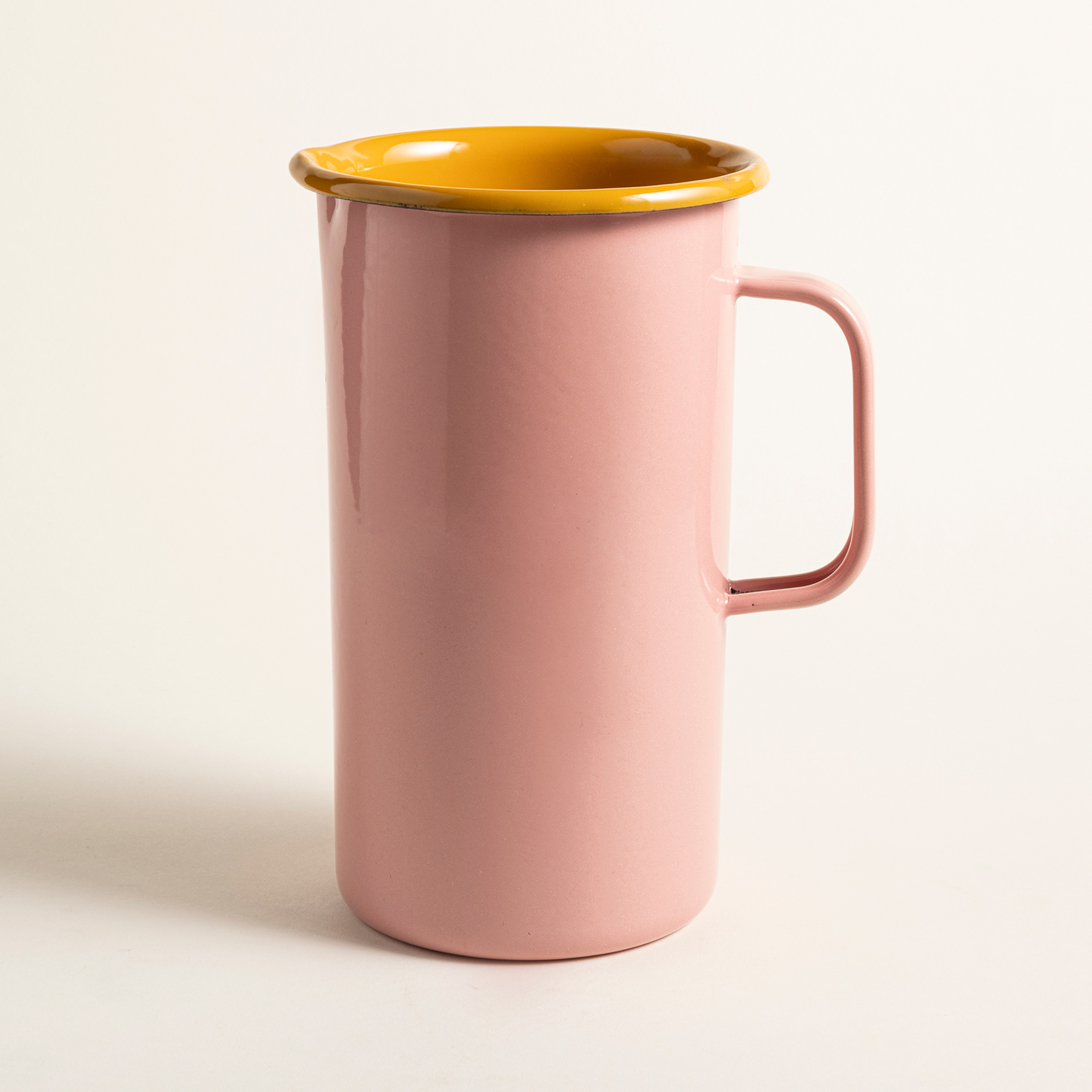 Frigya Emaye Sürahi 1600 Ml Gül Kurusu