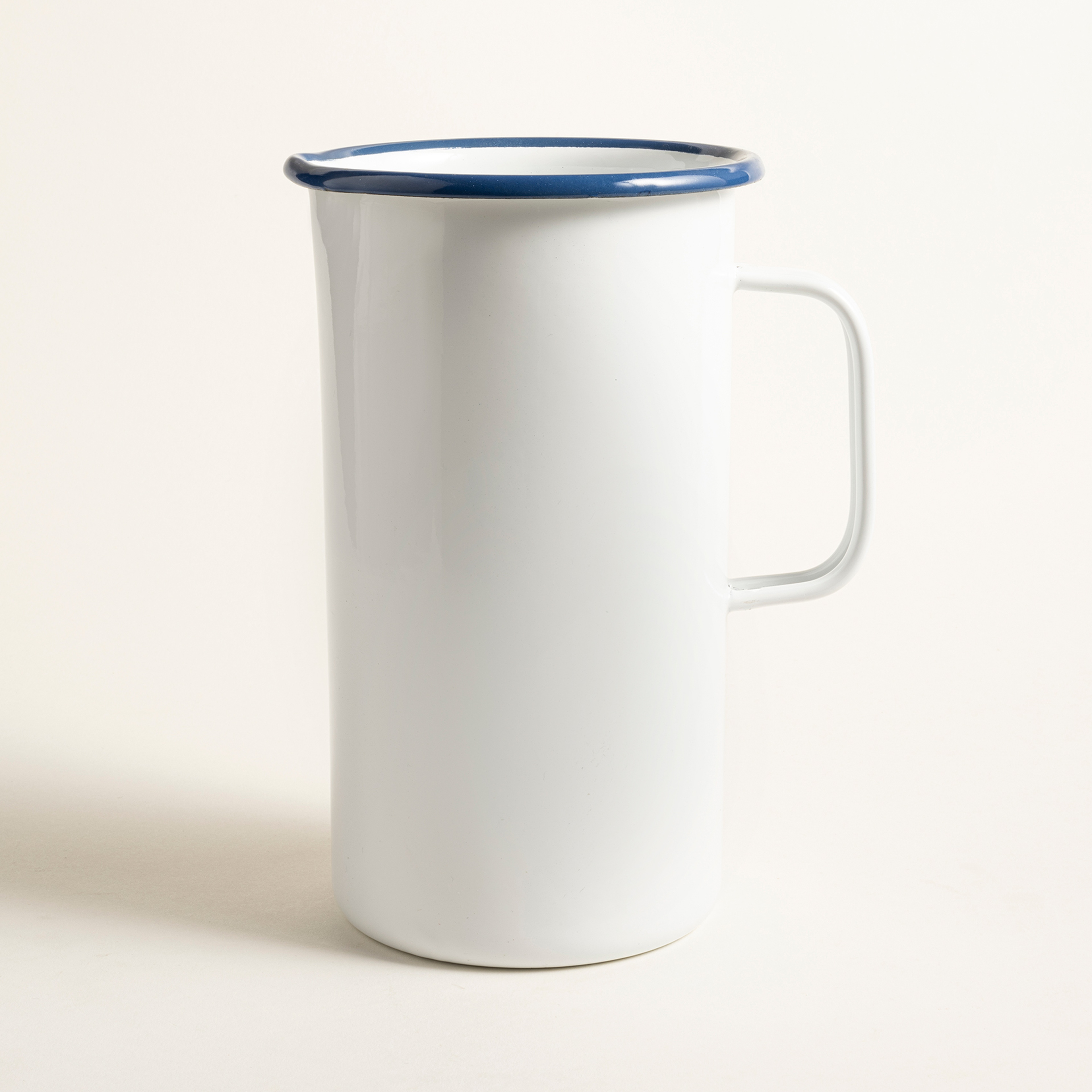 Frigya Emaye Sürahi 1600 Ml Beyaz - Kobalt