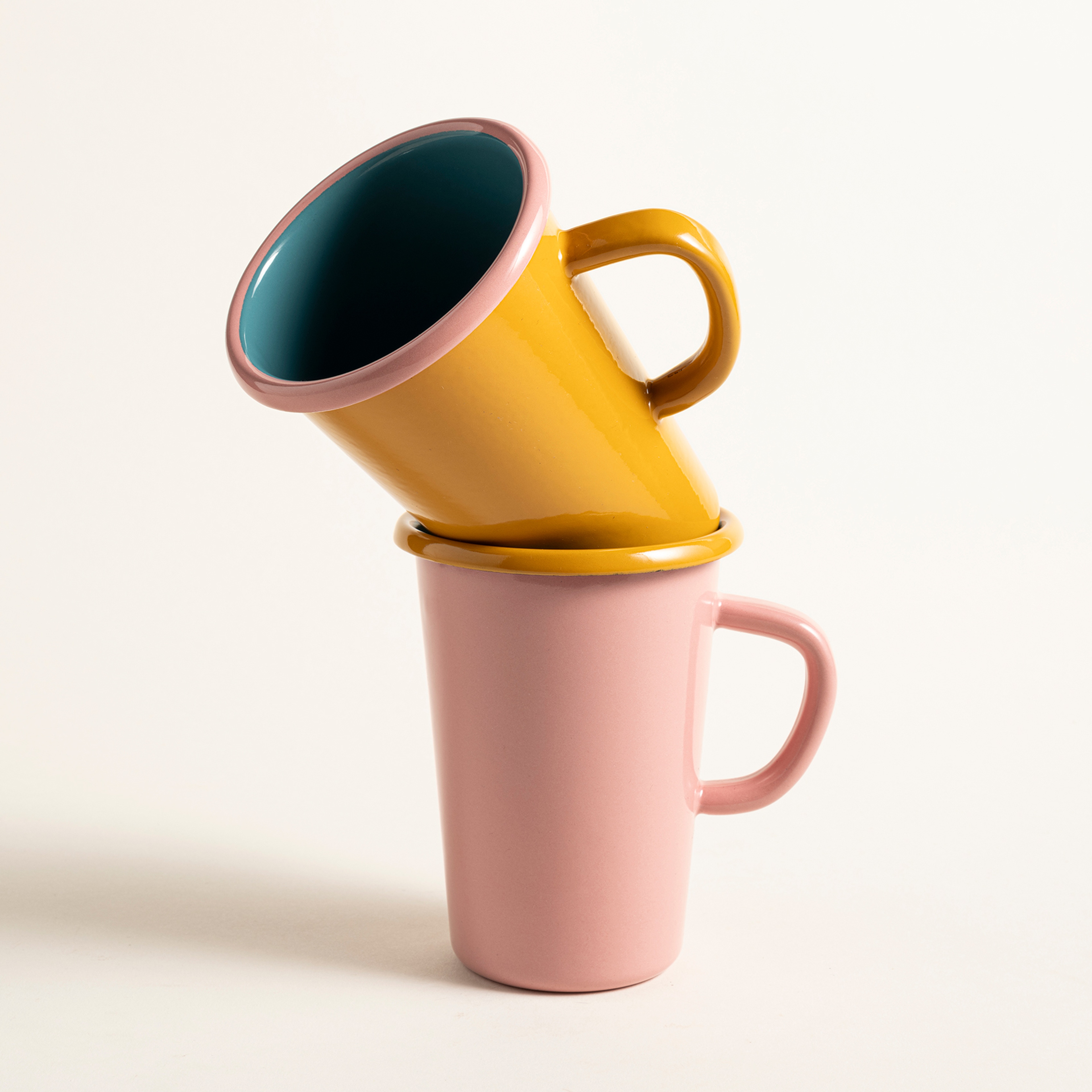 Frigya Emaye Kupa 450 Ml Gül Kurusu