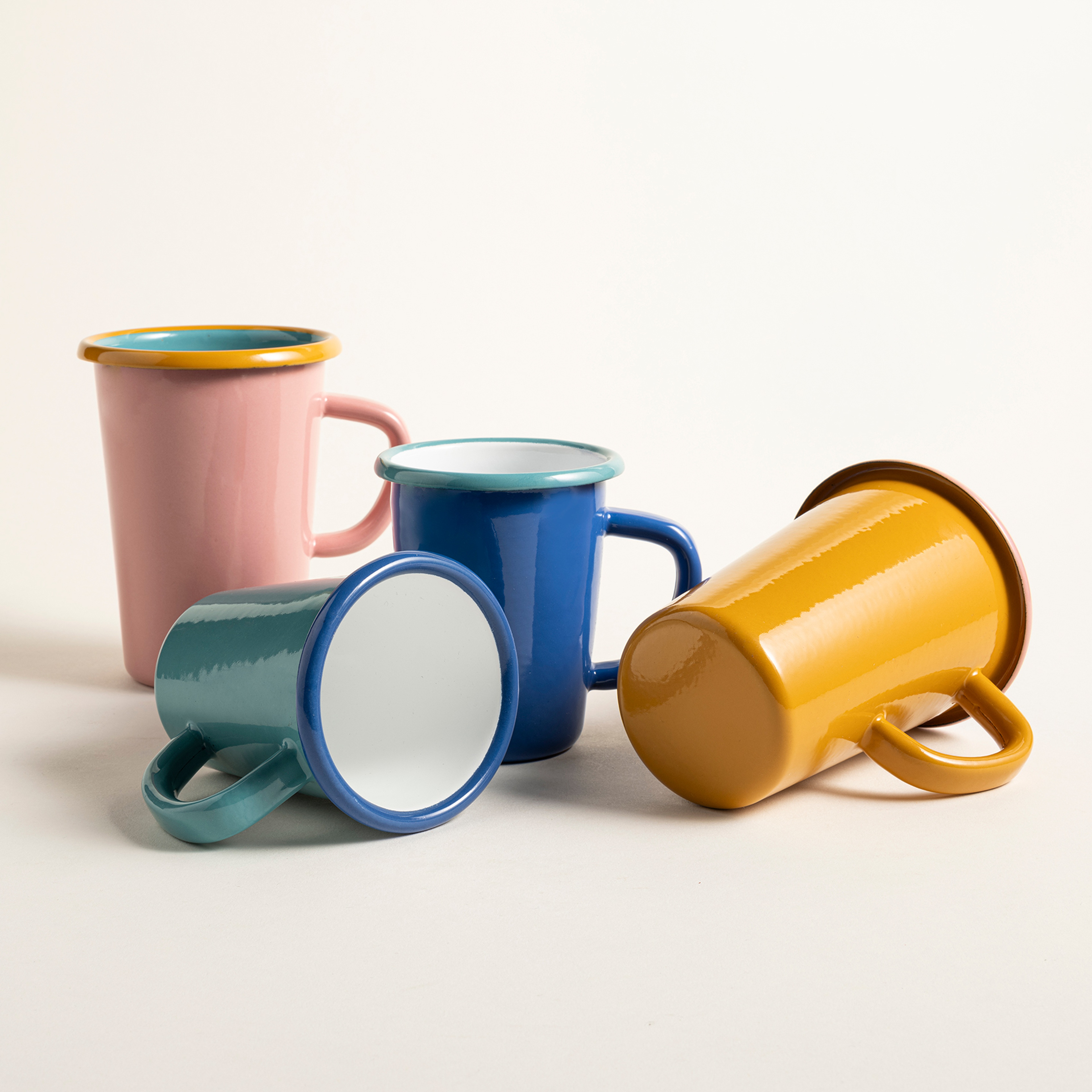 Frigya Emaye Kupa 450 Ml Altın Sarısı