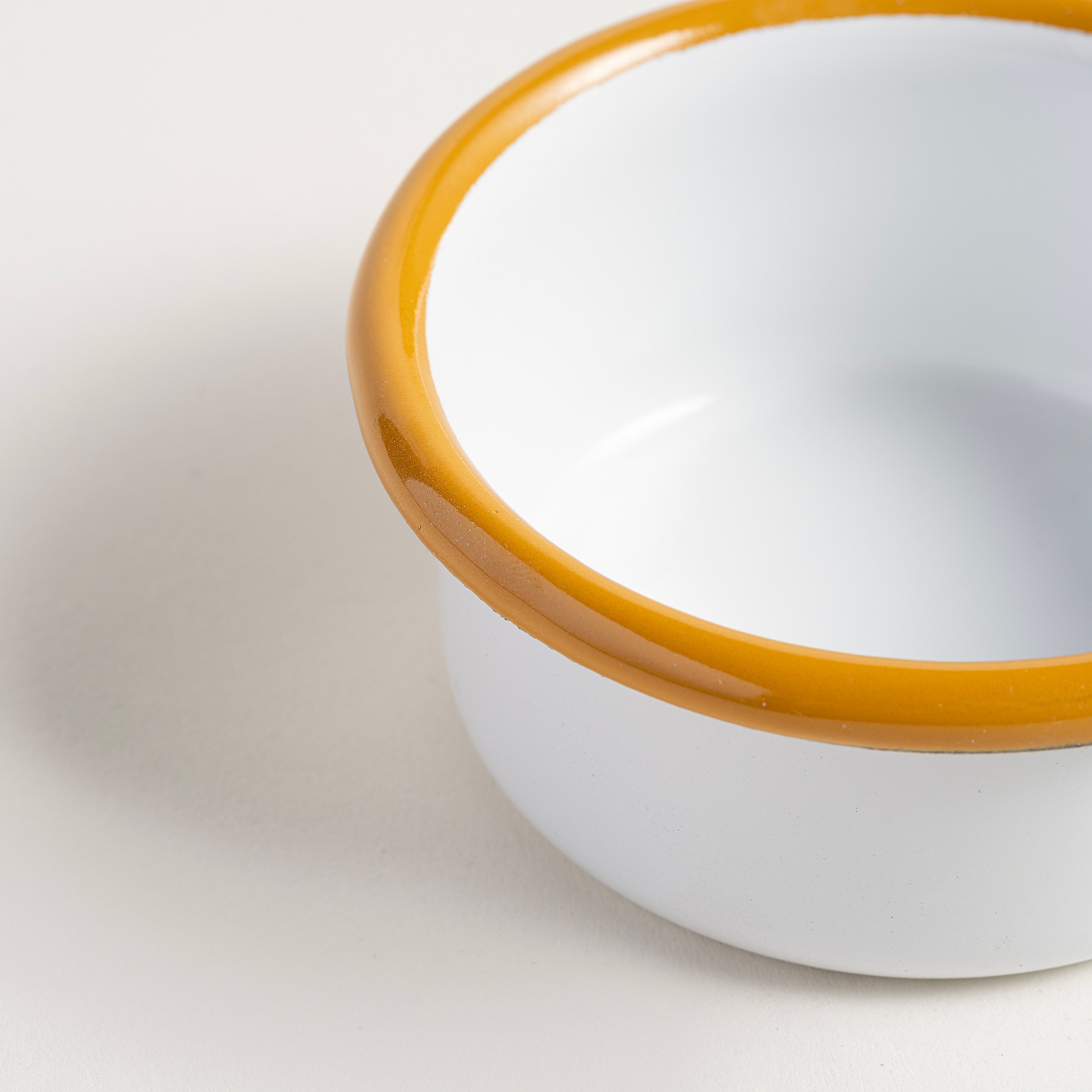 Frigya Emaye Reçellik 7x7x4 Cm Altın Sarısı