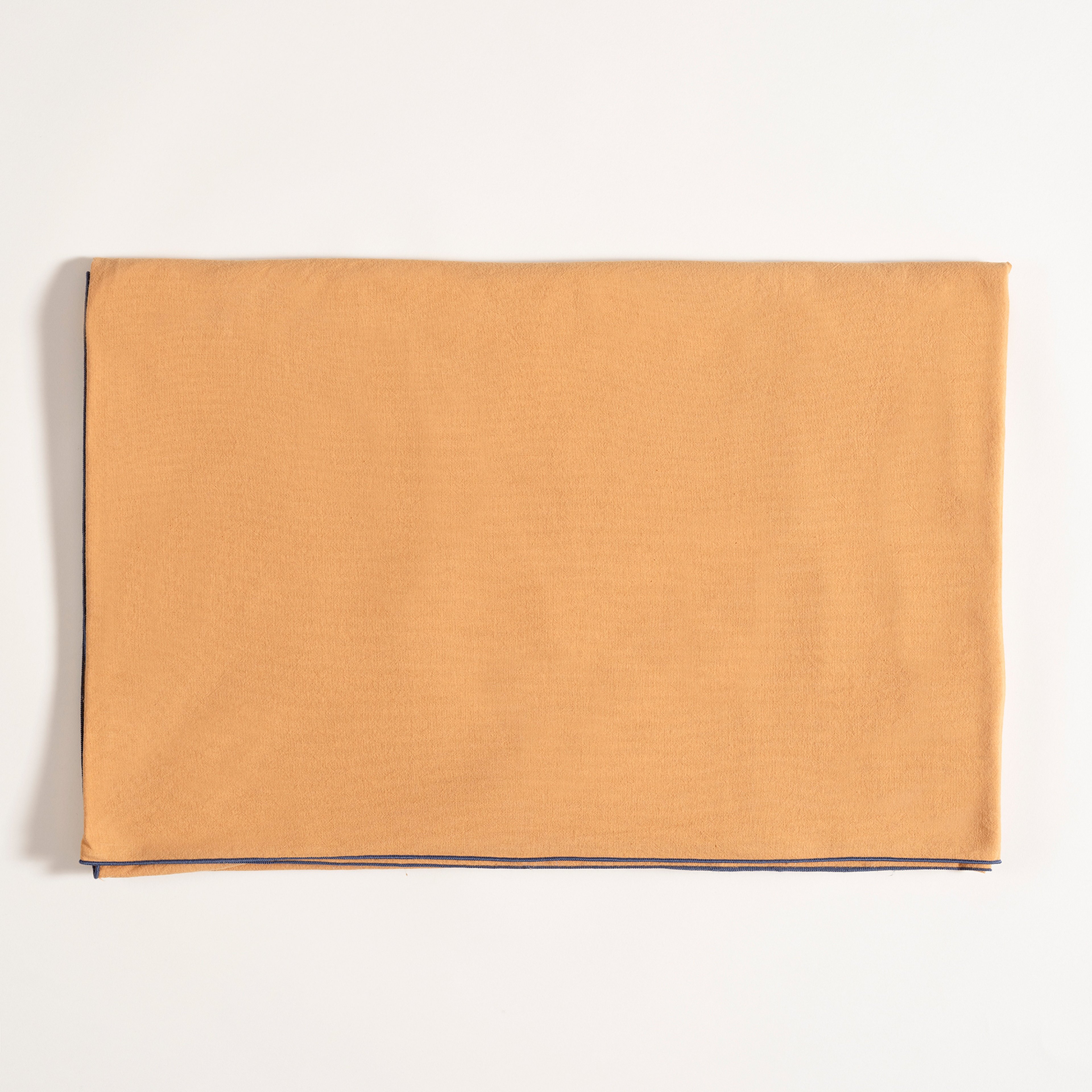 Solıd Overloklu Pamuk %100 Pamuk Masa Örtüsü 160x320 Cm Tarçın