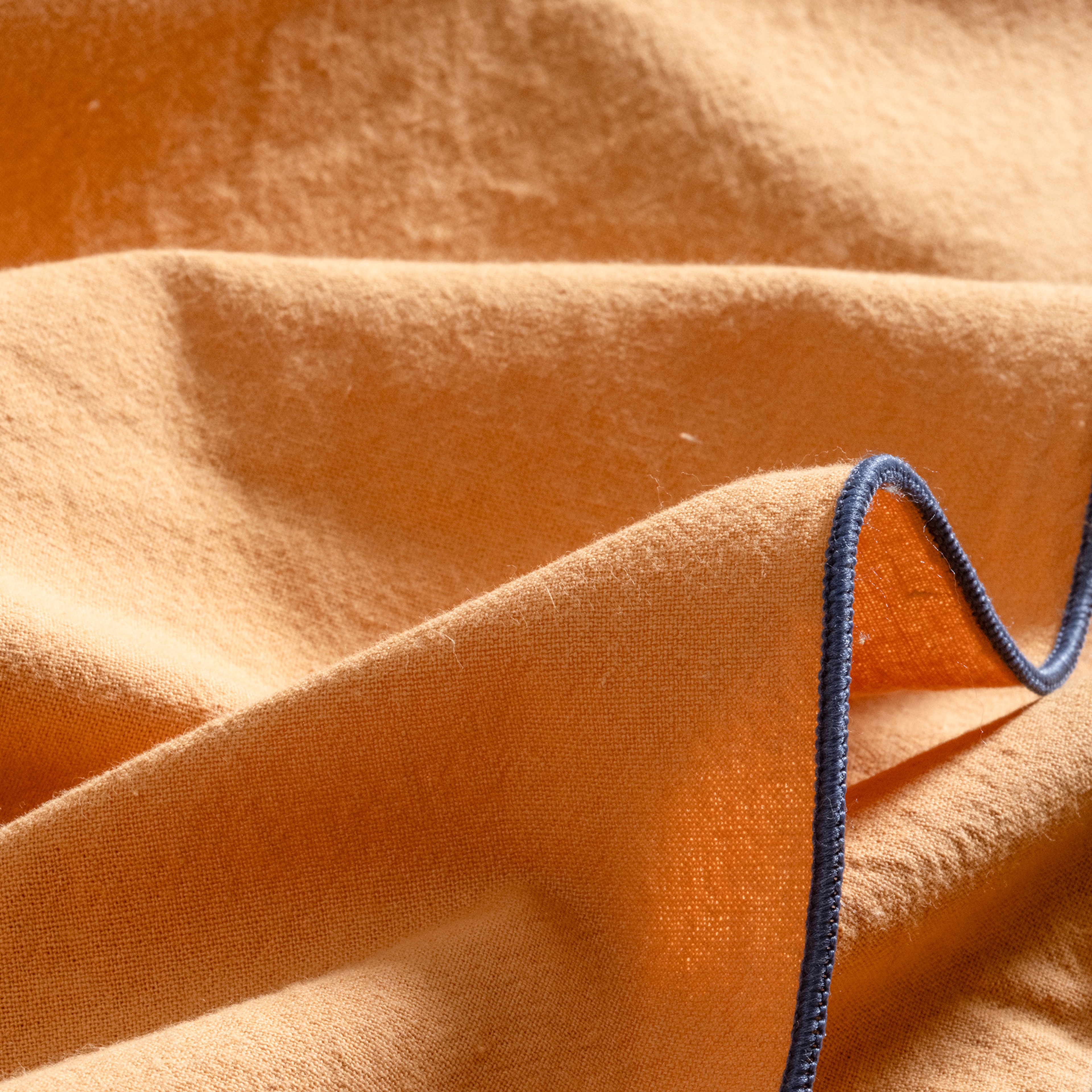 Solıd Overloklu 2'li Pamuk %100 Pamuk Peçete 45x45 Cm Tarçın