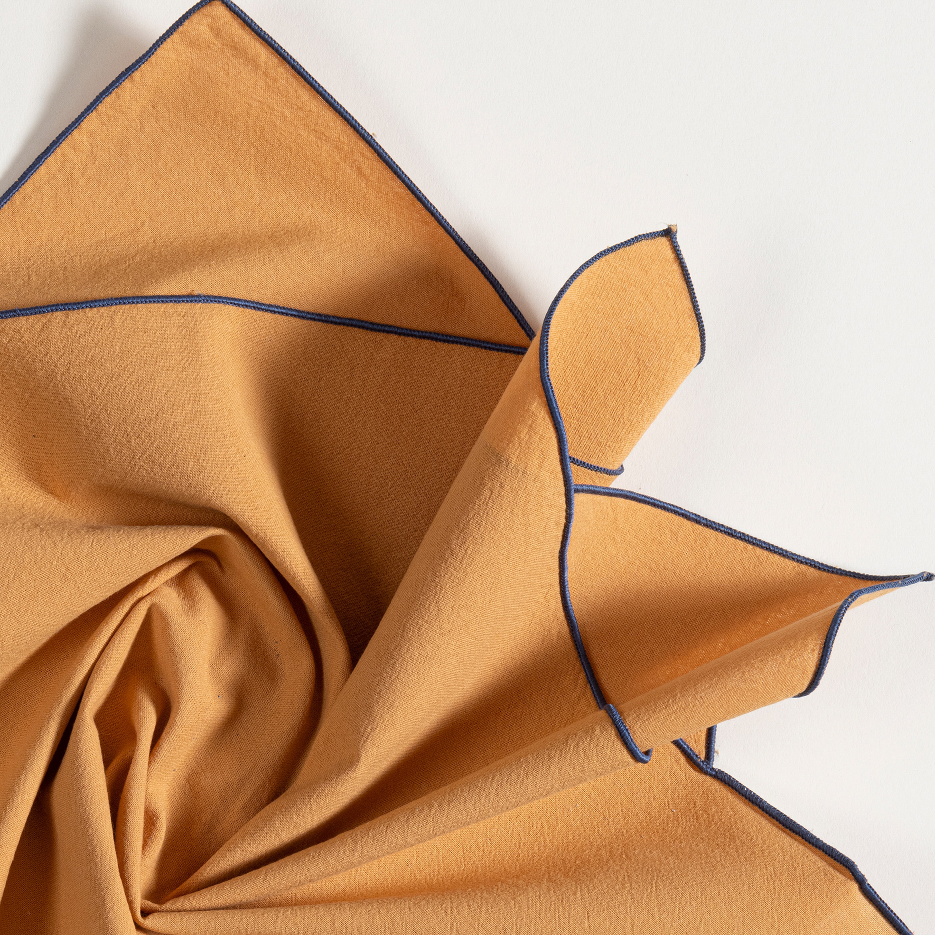 Solıd Overloklu 2'li Pamuk %100 Pamuk Peçete 45x45 Cm Tarçın