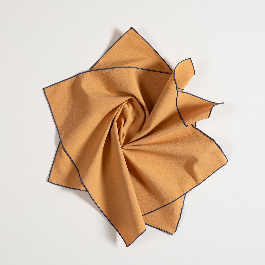 Solıd Overloklu 2'li Pamuk %100 Pamuk Peçete 45x45 Cm Tarçın