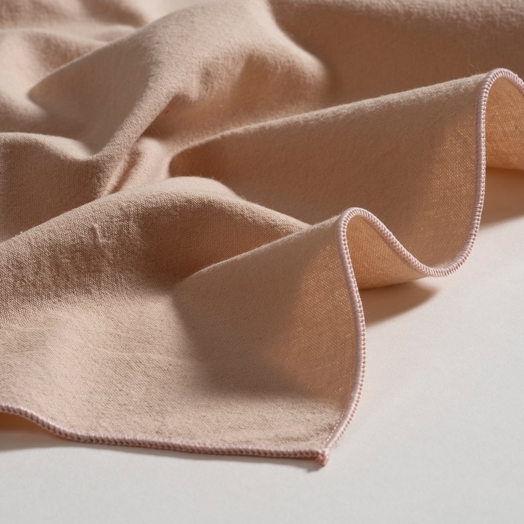 Solıd Overloklu 2'li Pamuk %100 Pamuk Peçete 45x45 Cm Kum Rengı