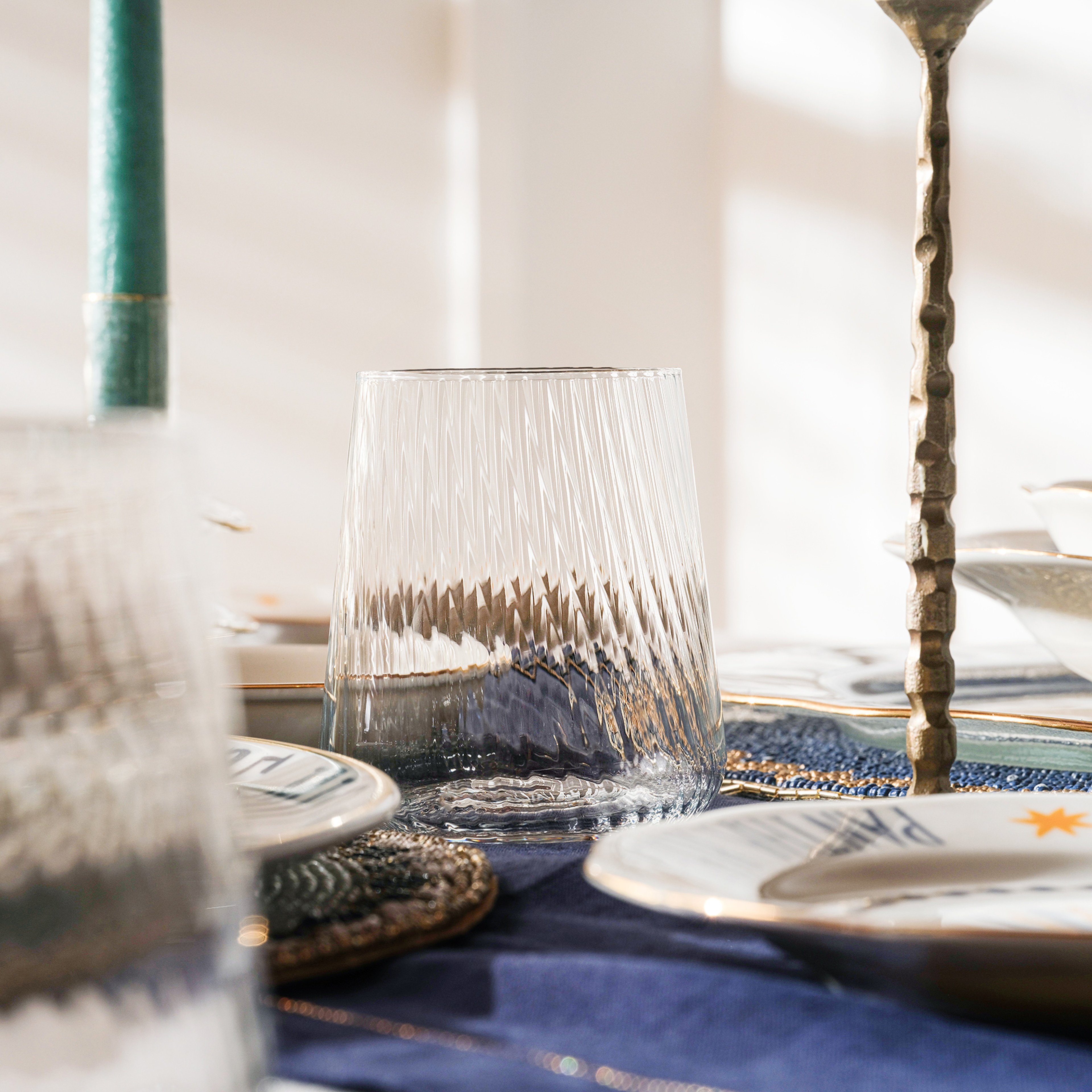 Poznan Cam Su Bardağı 380 Ml Şeffaf