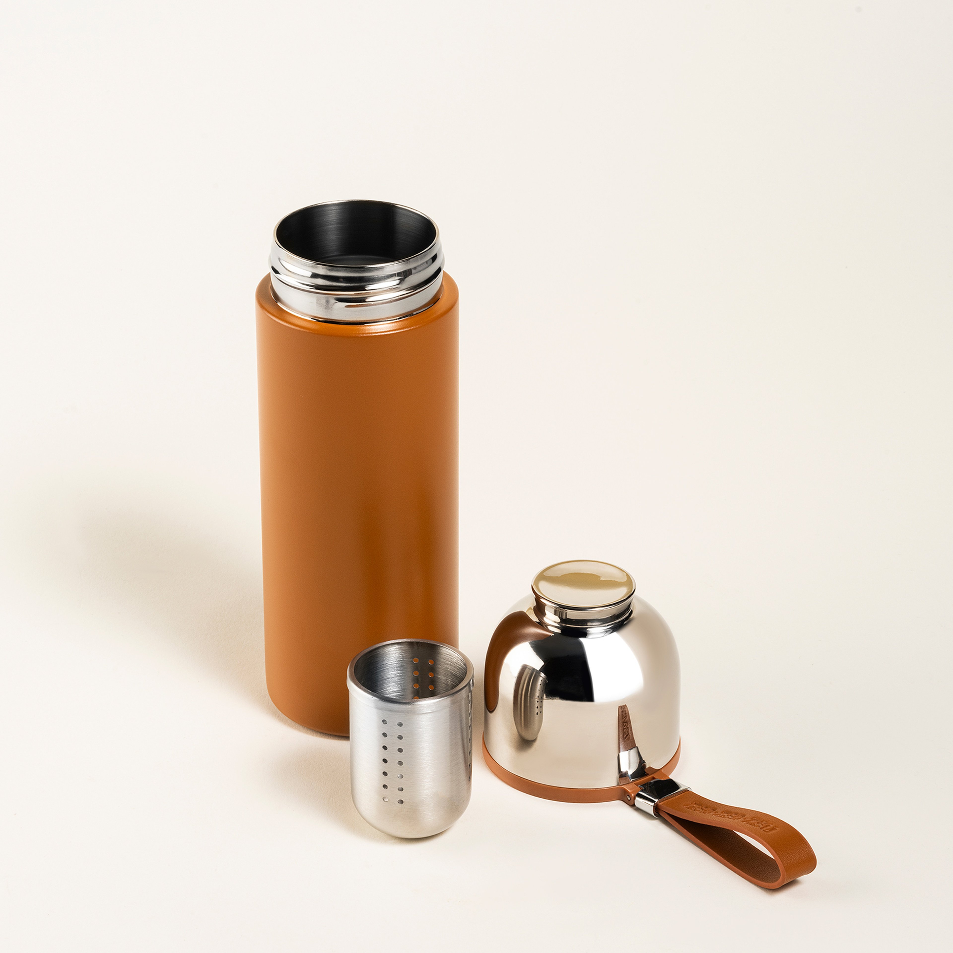 Panyu Çelik Termos 400 Ml Kahverengi