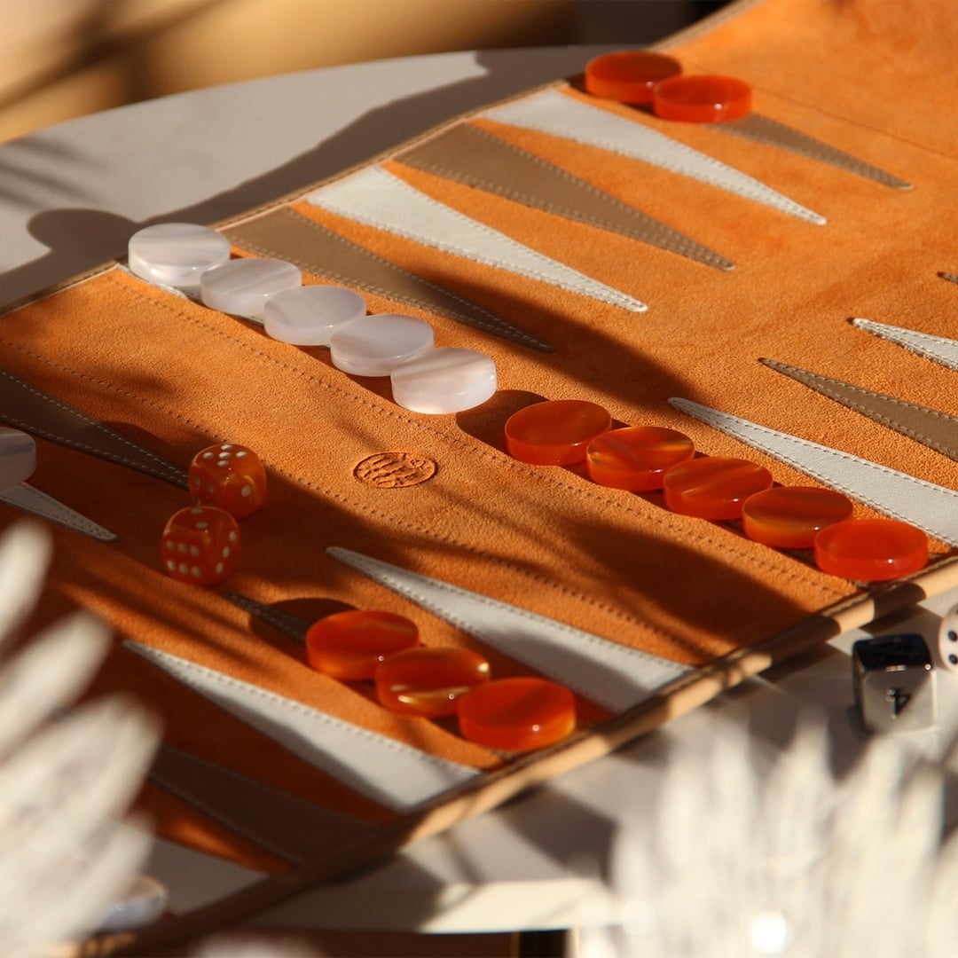 Hector Saxe Cognac Leather Tavla Hediyelik Eşya 44x30 Cm Turuncu