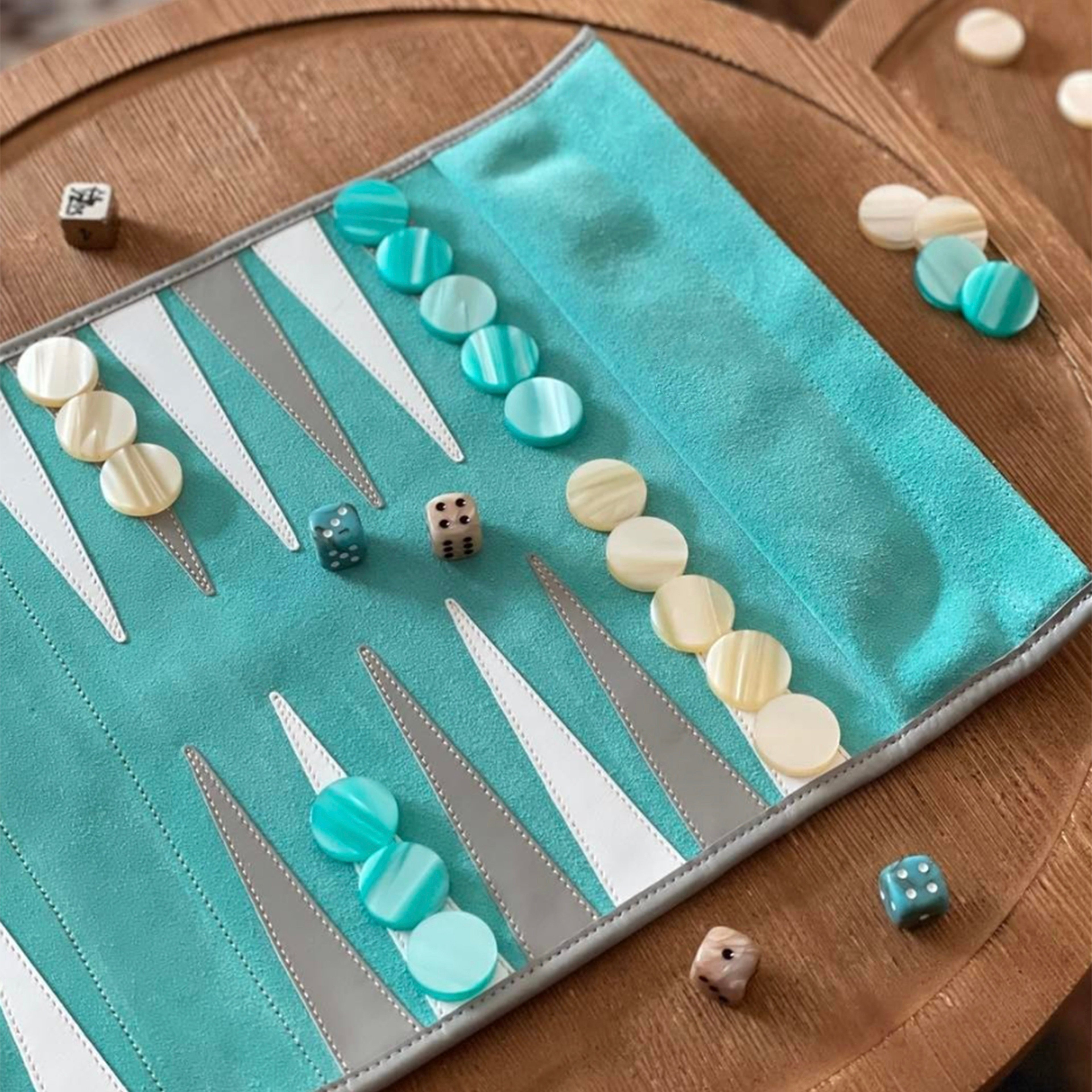 Hector Saxe Cognac Leather Tavla Hediyelik Eşya 44x30 Cm Turkuaz