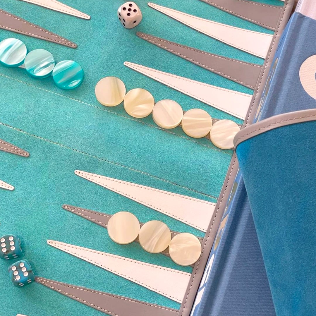 Hector Saxe Cognac Leather Tavla Hediyelik Eşya 44x30 Cm Turkuaz