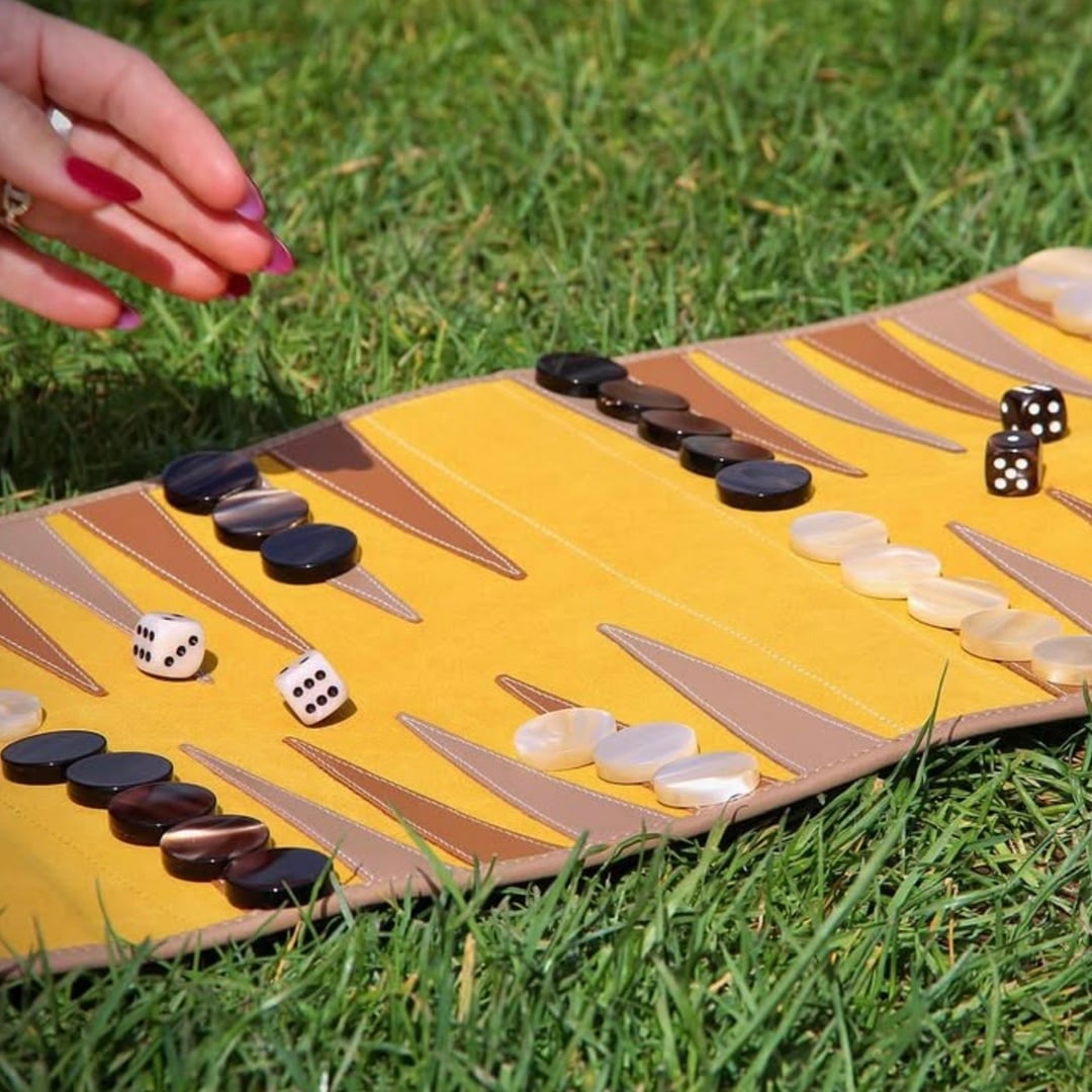 Hector Saxe Cognac Leather Tavla Hediyelik Eşya 44x30 Cm Hardal