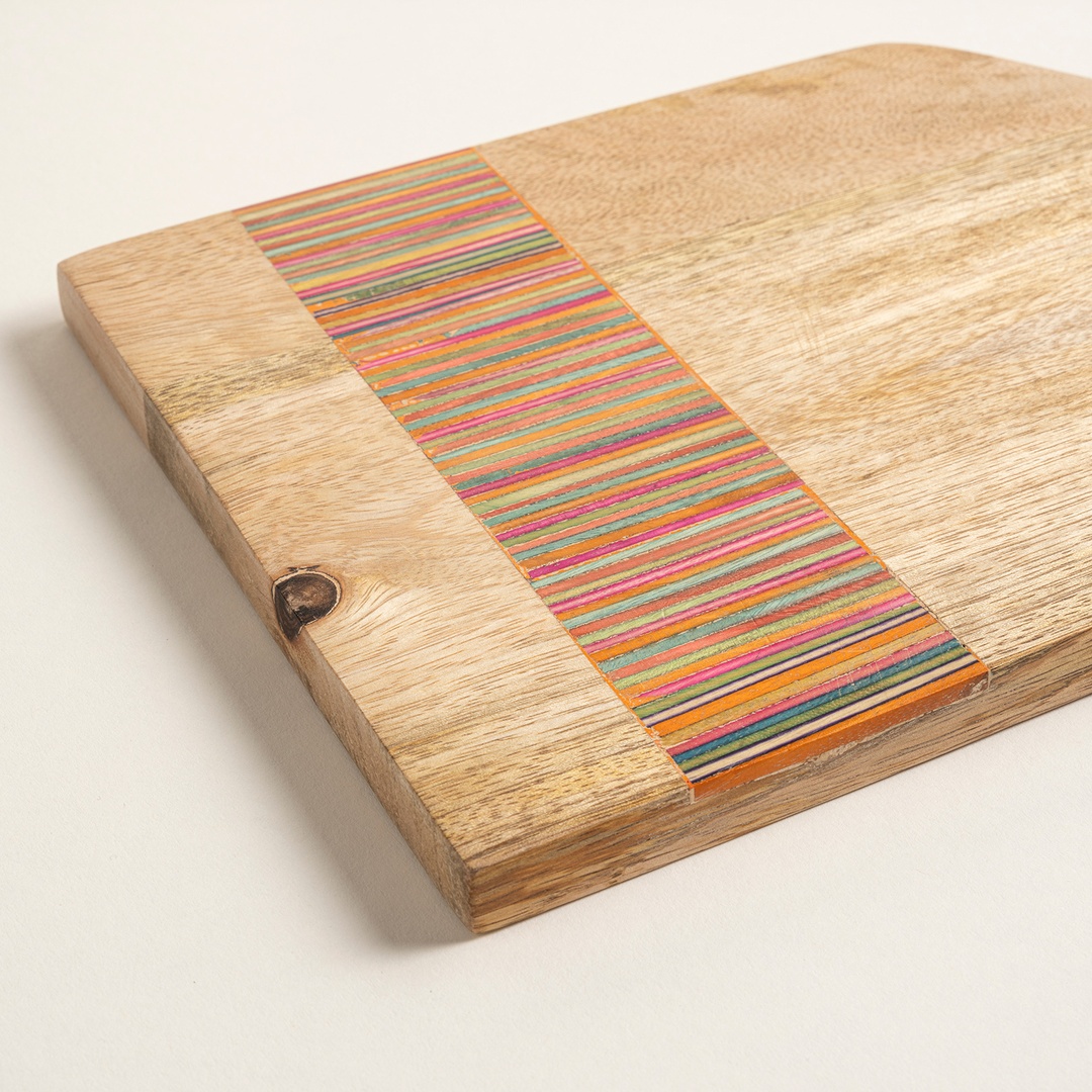 Lakrı Mango Ağacı Sunum Tahtası 30x17x1.5 Cm Natural