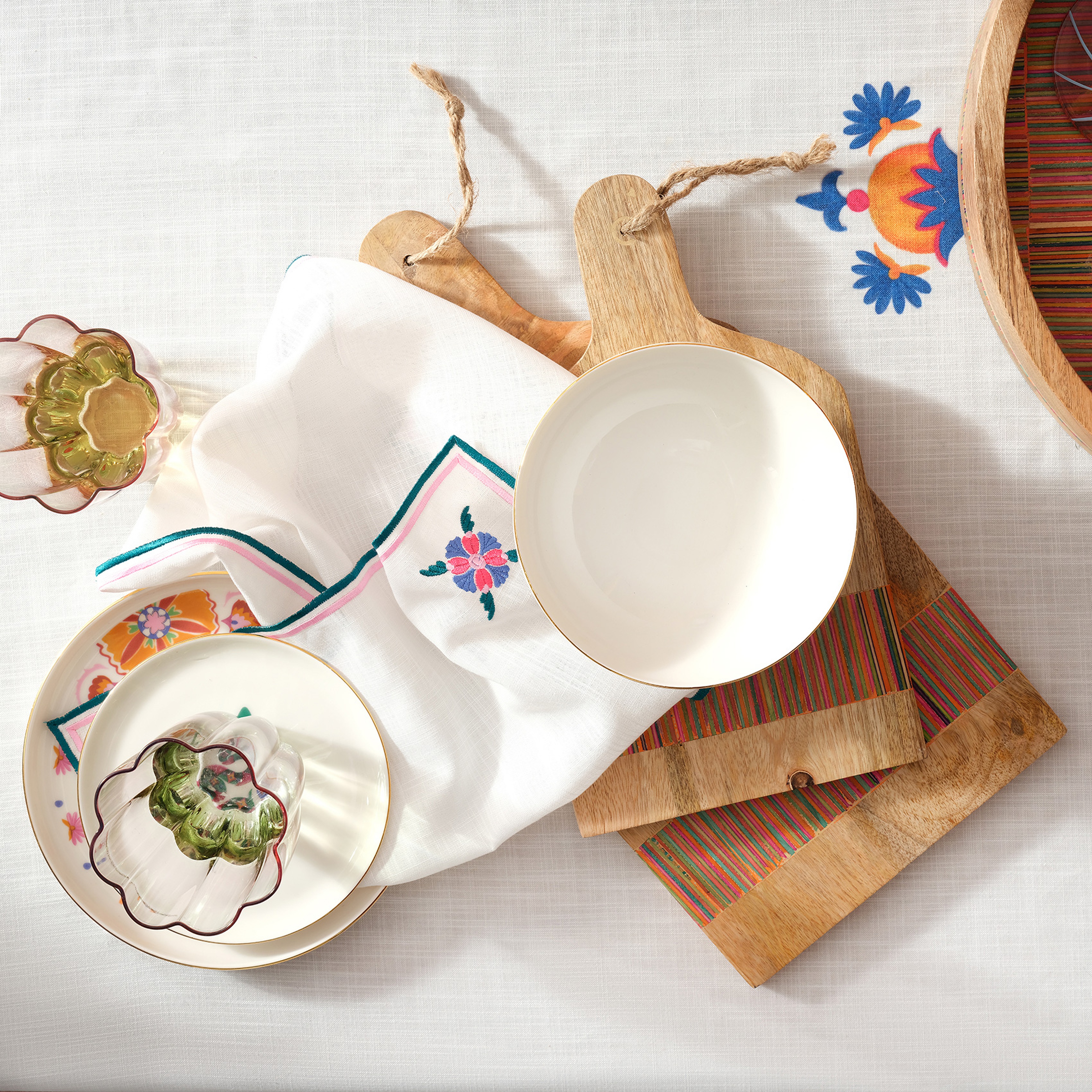 Lakrı Mango Ağacı Sunum Tahtası 40x20x1.5 Cm Natural