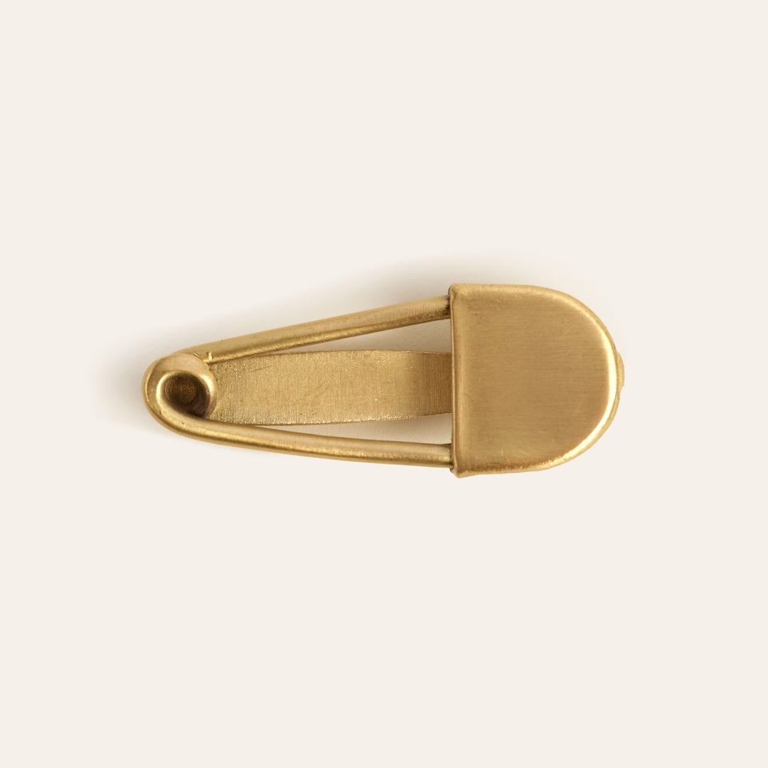 Lotus Mat Altın Pirinç Dekoratif Obje 4 Cm