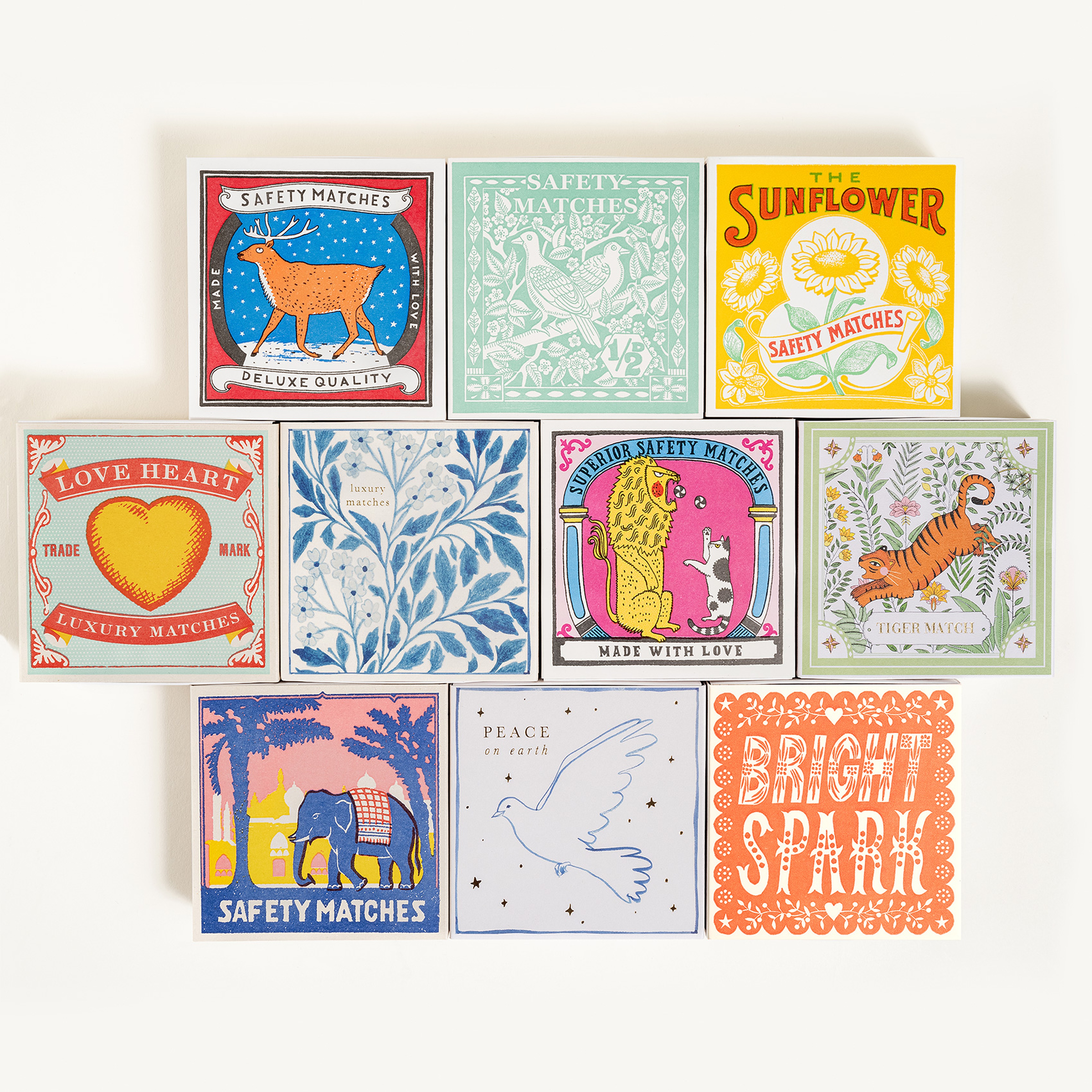 Brıght Spark Ahşap Kibrit Hediyelik Eşya 11x11x3 Cm Renkli