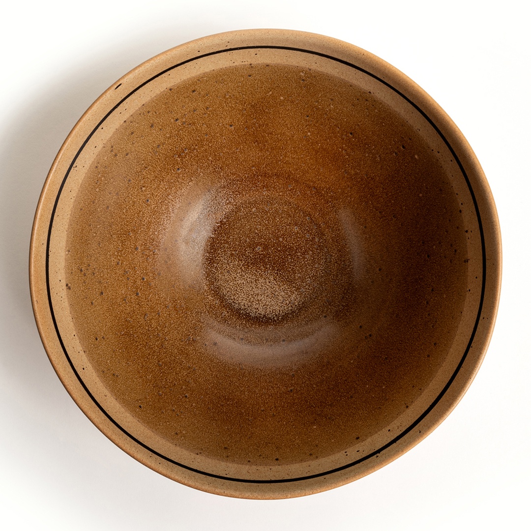 Lızbon Stoneware Salata Kasesi 27x27x13 Cm Kahverengi