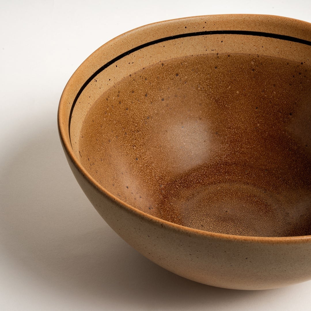 Lızbon Stoneware Salata Kasesi 27x27x13 Cm Kahverengi