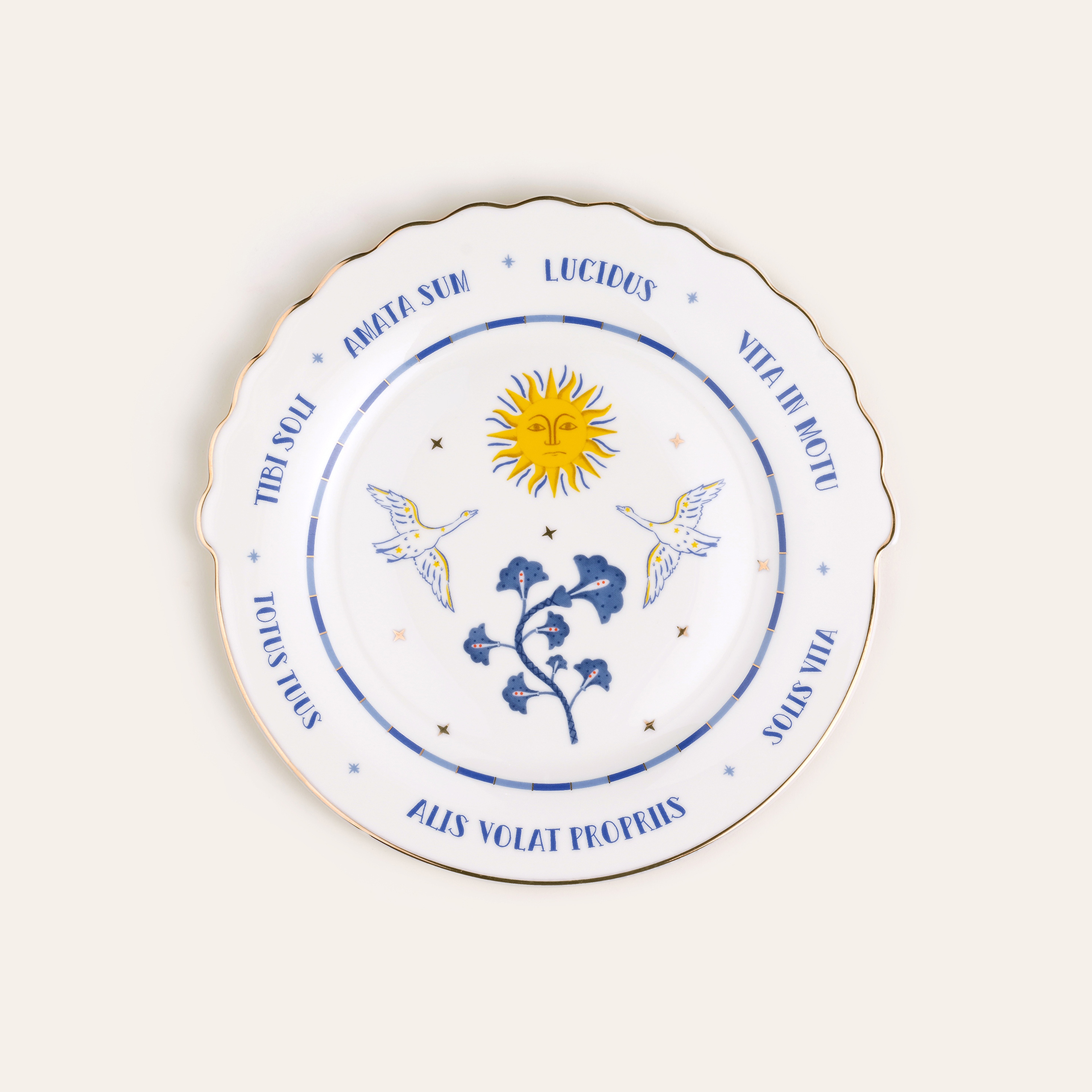 Luohu Porselen Pasta Tabağı 20x20x2 Cm Beyaz