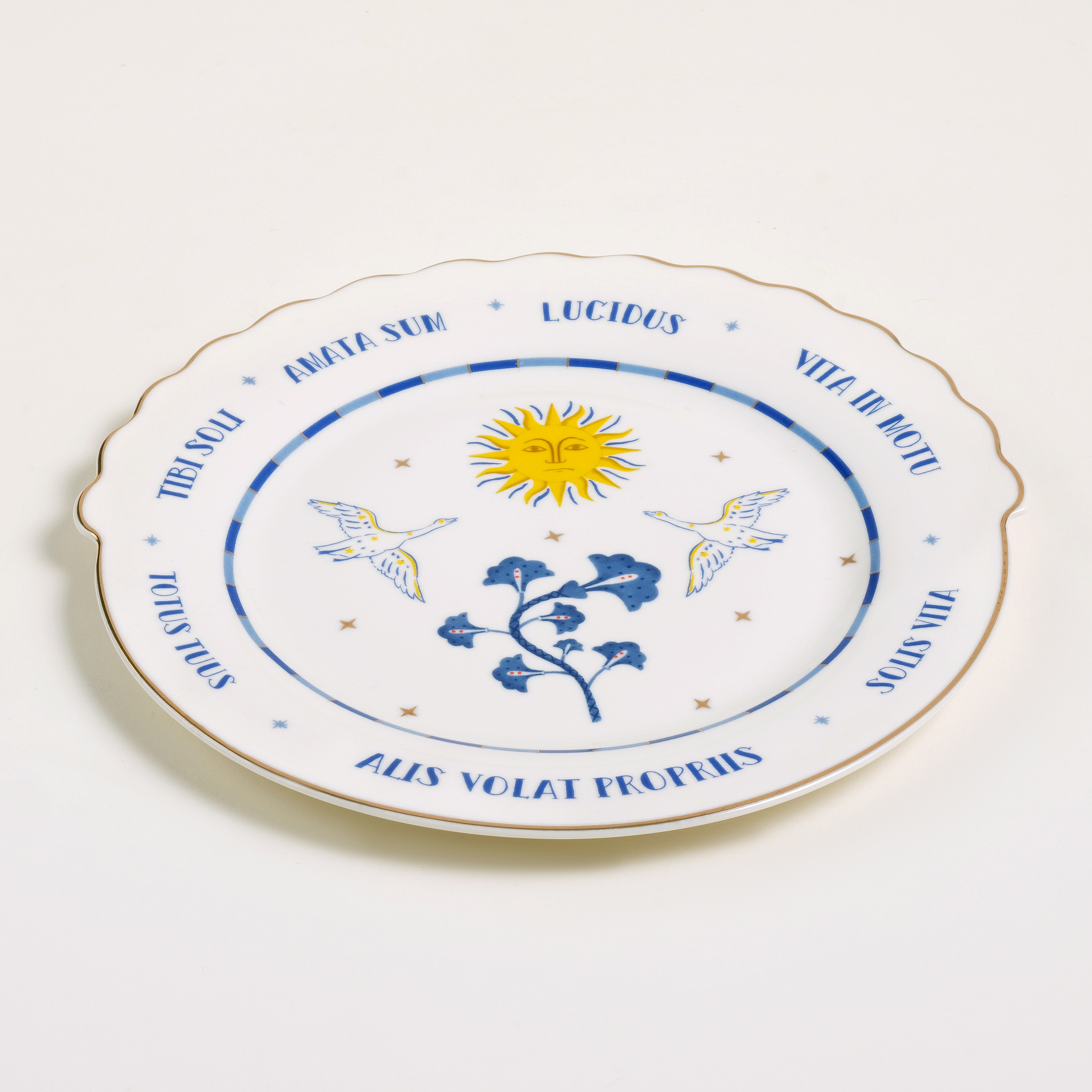 Luohu Porselen Pasta Tabağı 20x20x2 Cm Beyaz