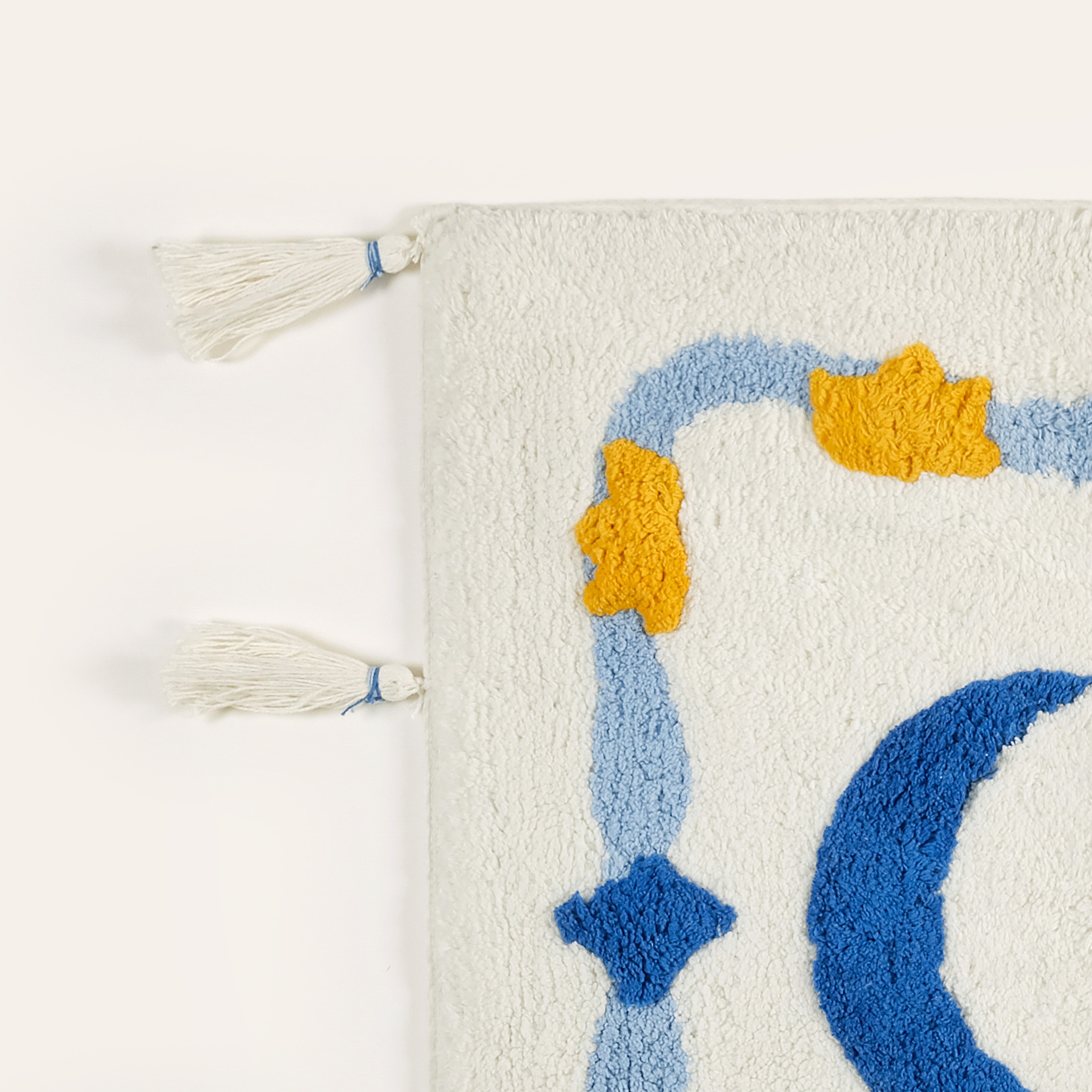 Punjab Pamuk Pamuklu Banyo Paspası 55x120 Cm Mavi