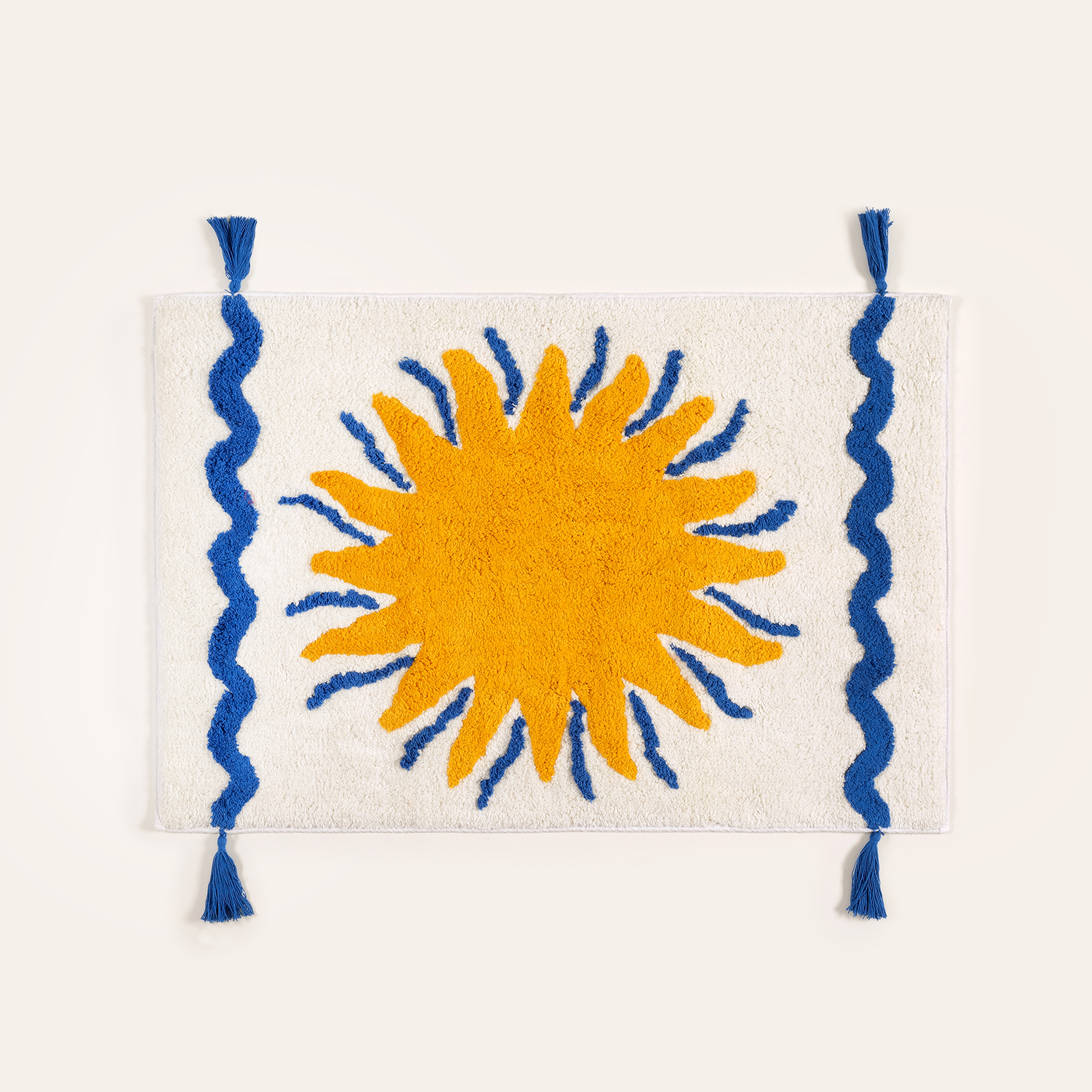 Punjab Pamuk Pamuklu Banyo Paspası 60x90 Cm Mavi