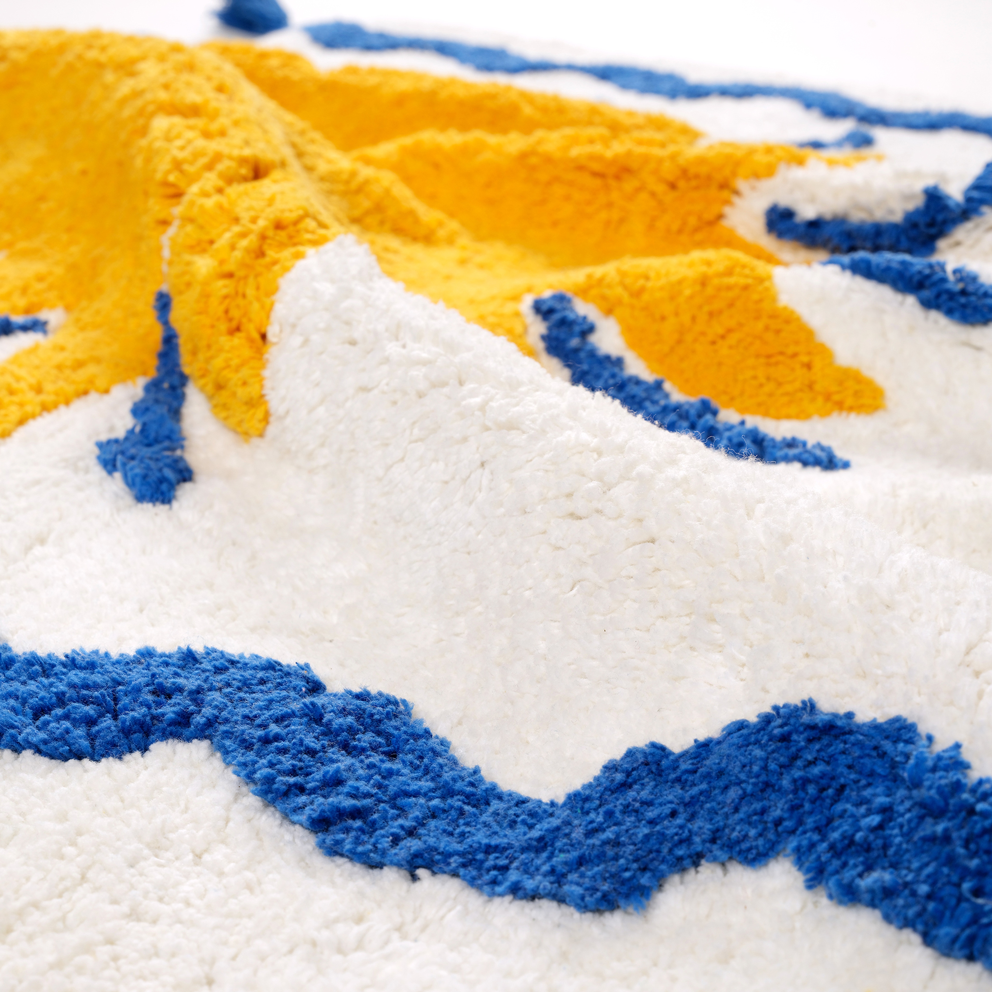 Punjab Pamuk Pamuklu Banyo Paspası 60x90 Cm Mavi