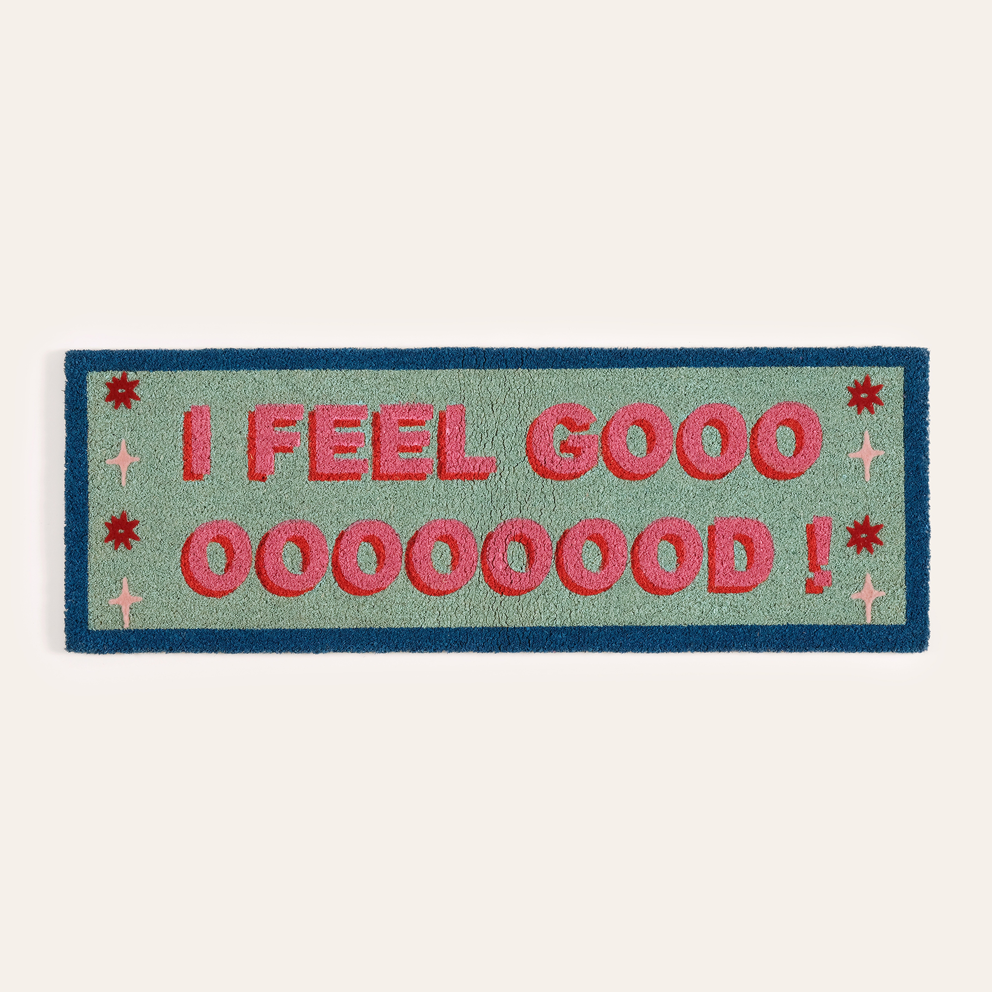 Kerala Coır Kapı Önü Paspası 35x100 Cm Mavi